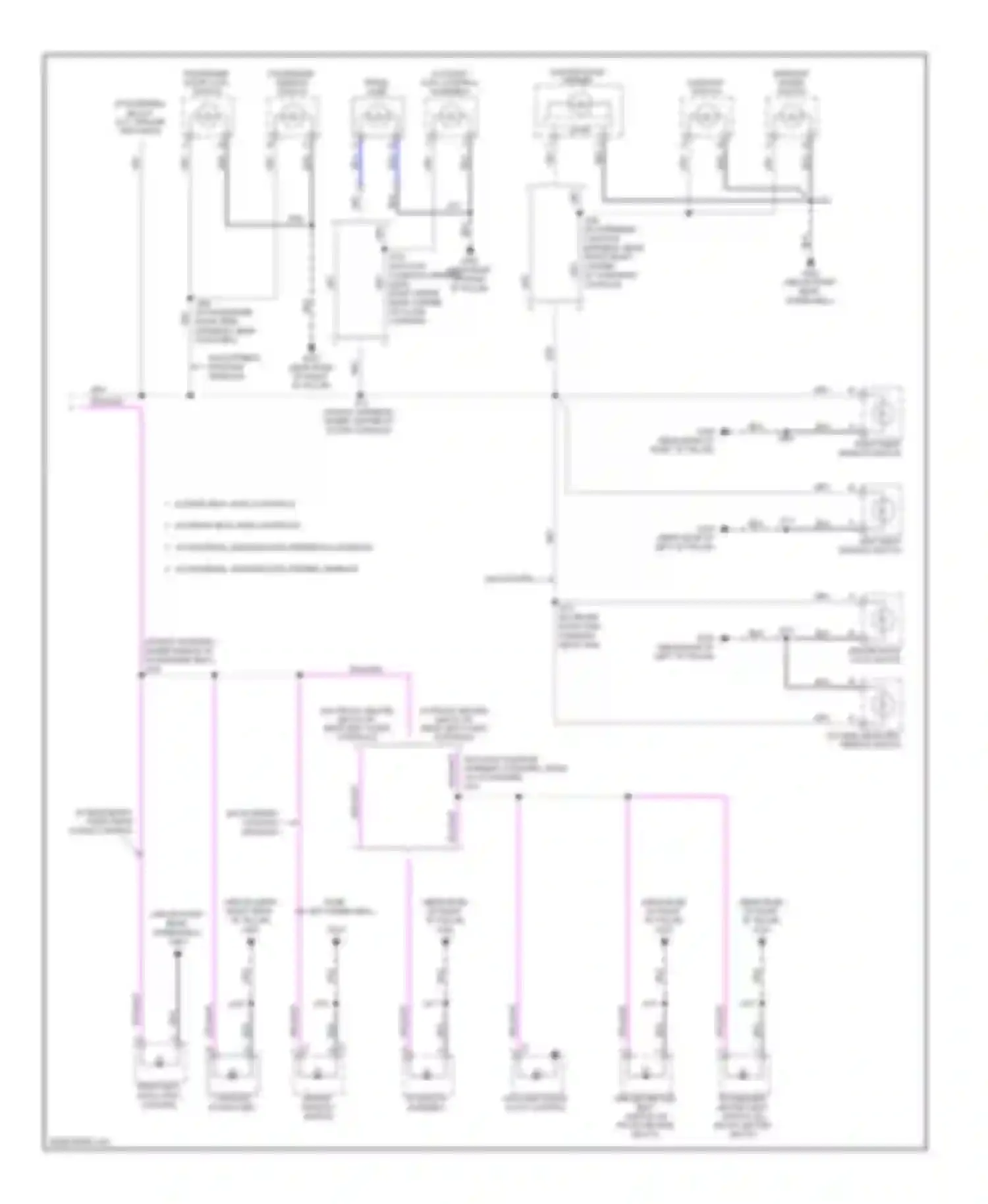 Wiring diagram outside rearview mirror switch for Saturn Outlook I (2006-2010) (1 of 2)