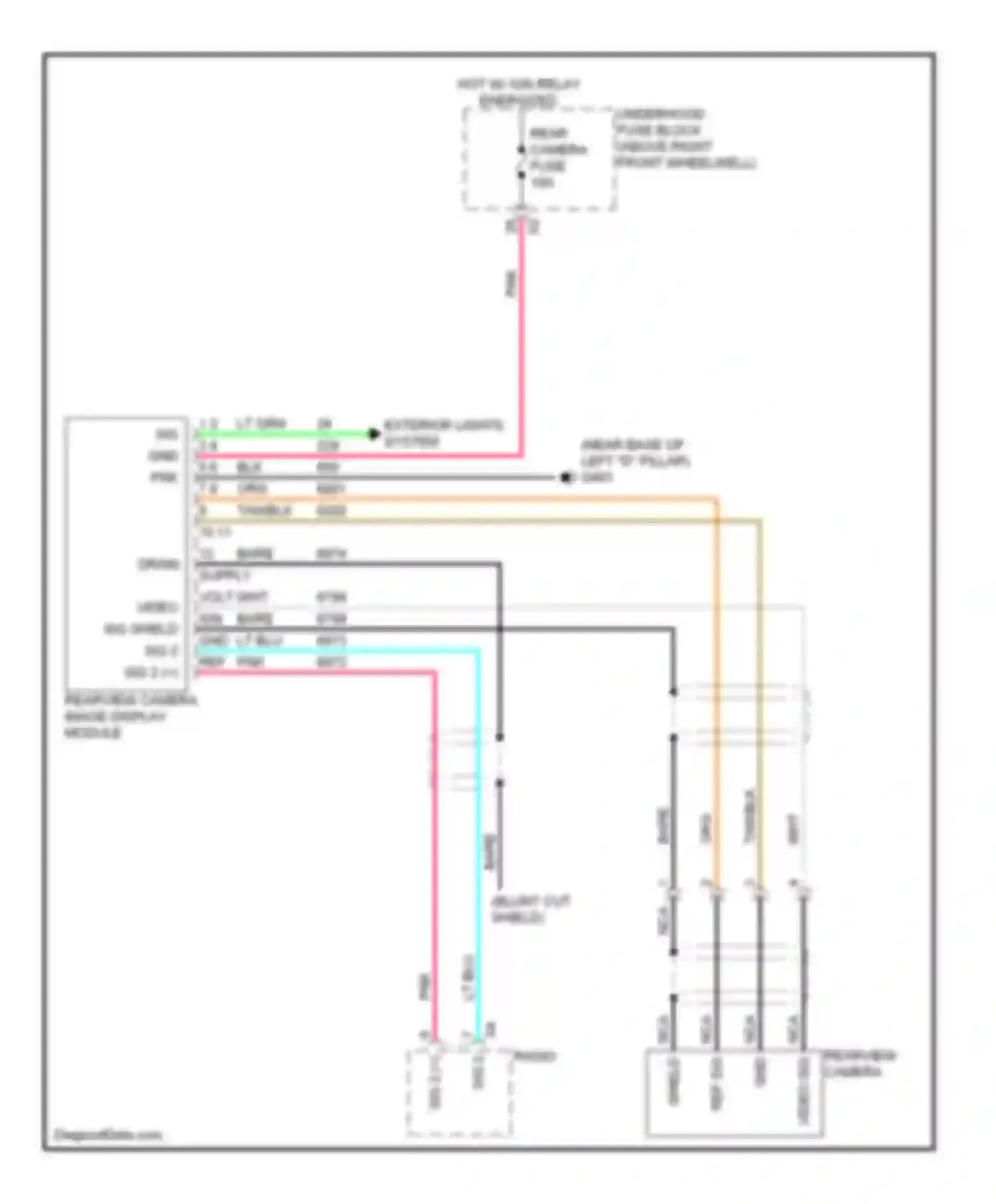 Wiring diagram pnk for Saturn Outlook I (2006-2010) (30 of 48)