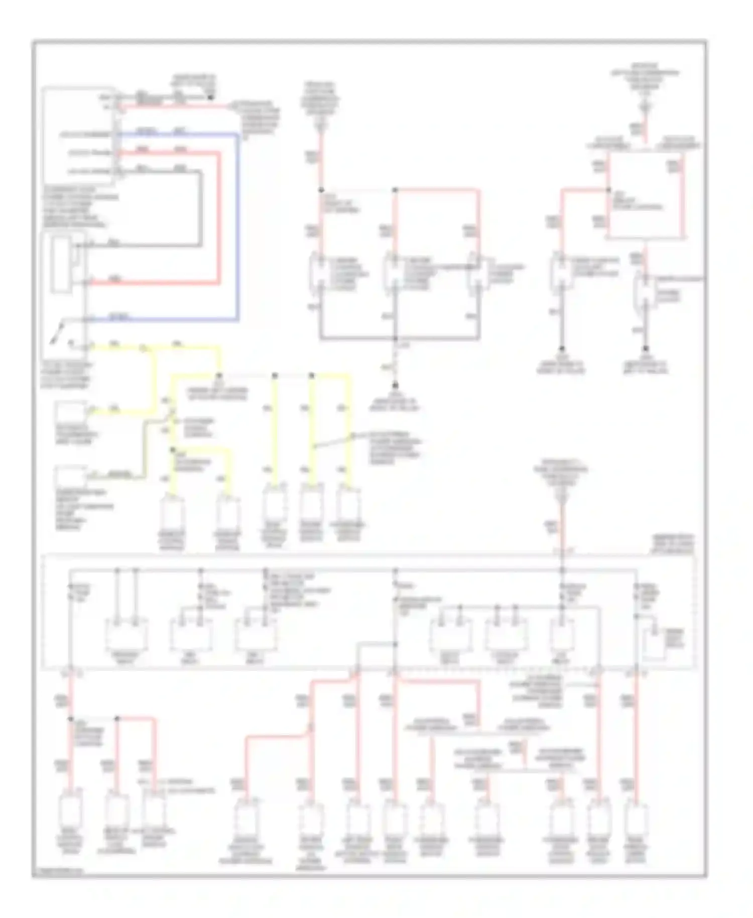 Wiring diagram rear window wiper motor for Saturn Outlook I (2006-2010) (2 of 2)