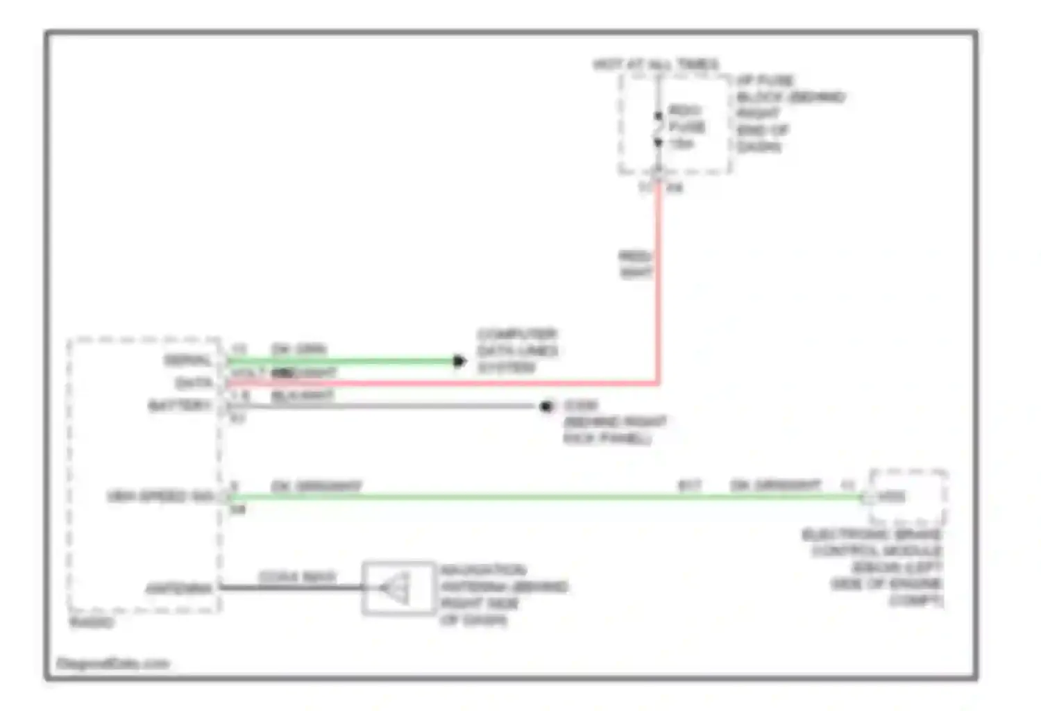 Wiring diagram red/wht for Saturn Outlook I (2006-2010) (29 of 64)