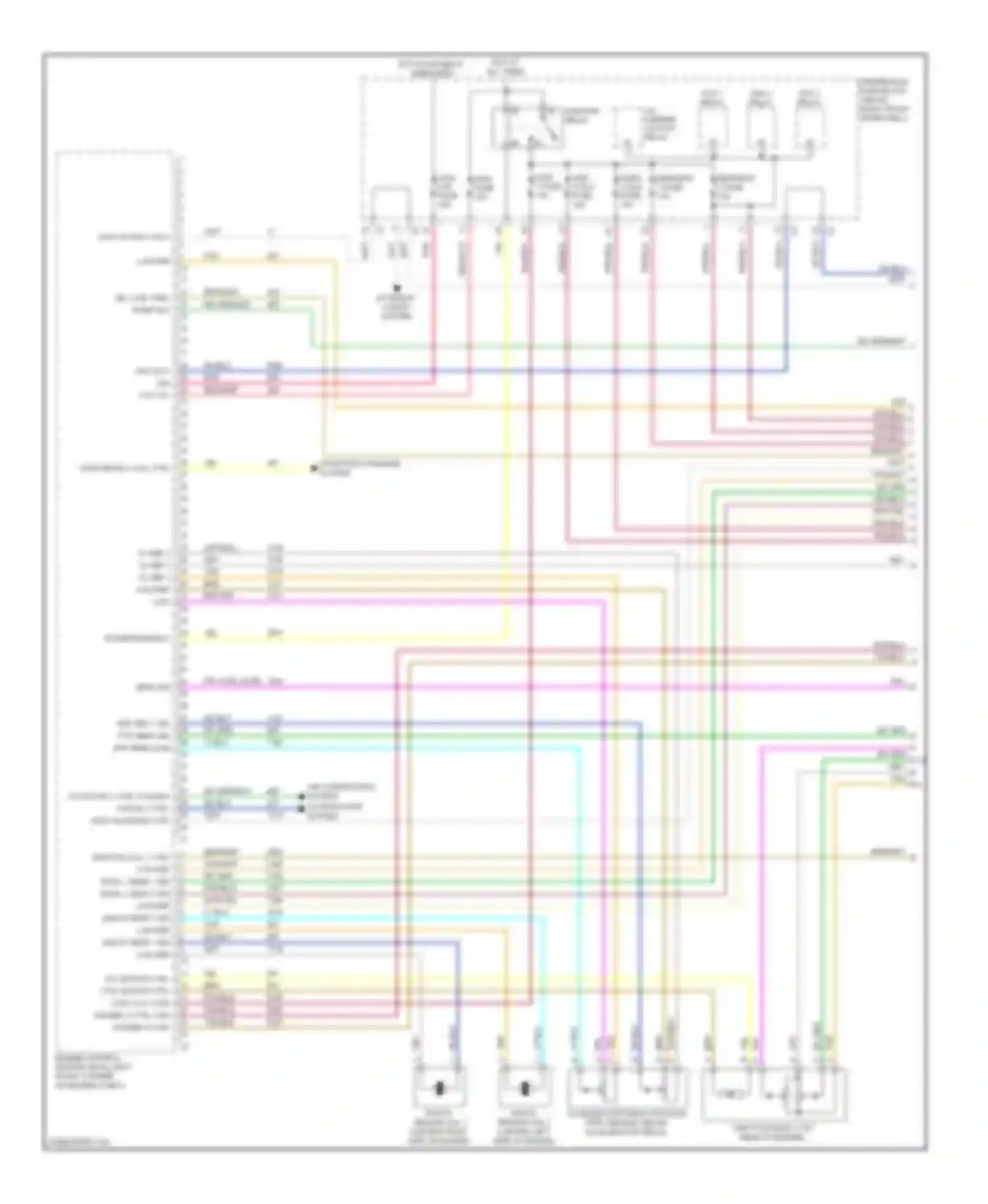 Wiring diagram starting/ charging system for Saturn Outlook I (2006-2010) (1 of 2)