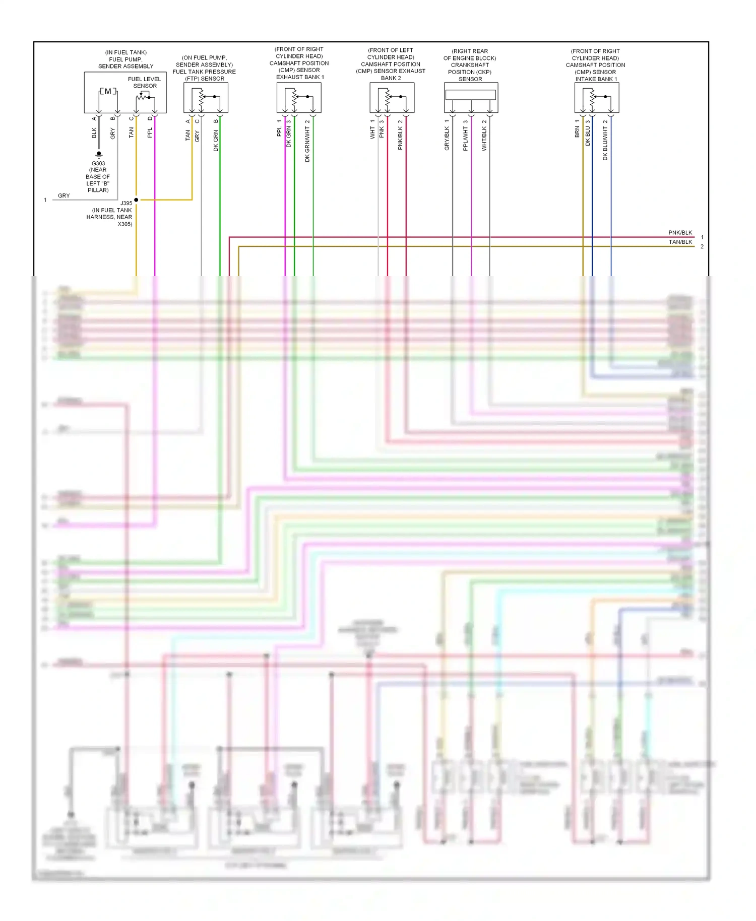 Wiring diagram tan/blk for Saturn Outlook I (2006-2010) (19 of 36)