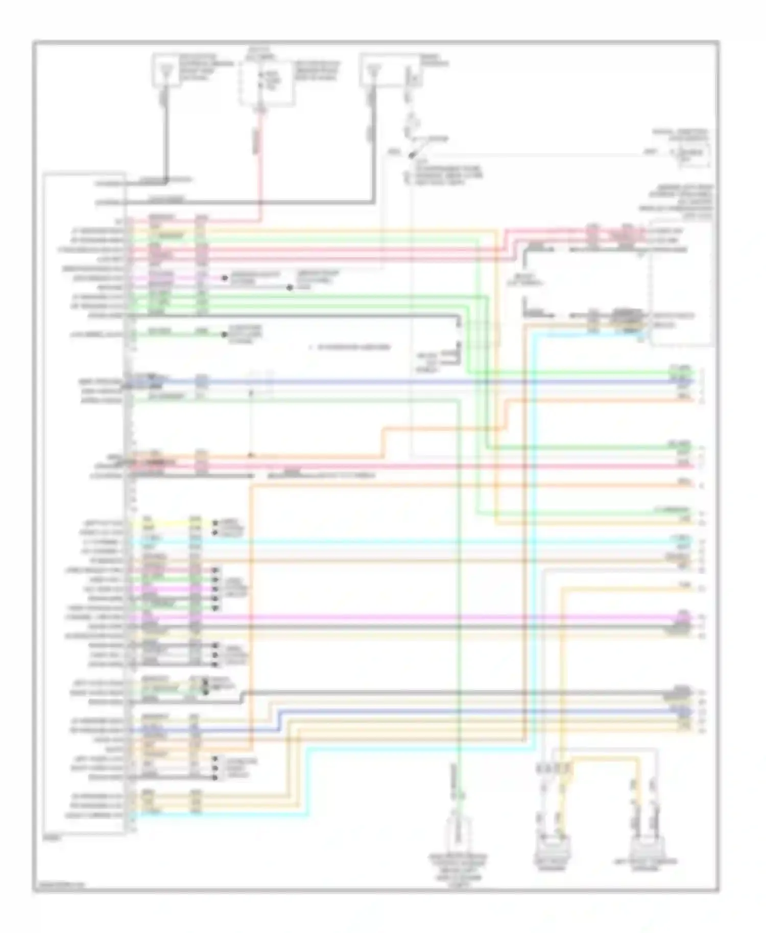 Wiring diagram video system circuit for Saturn Outlook I (2006-2010) (2 of 2)