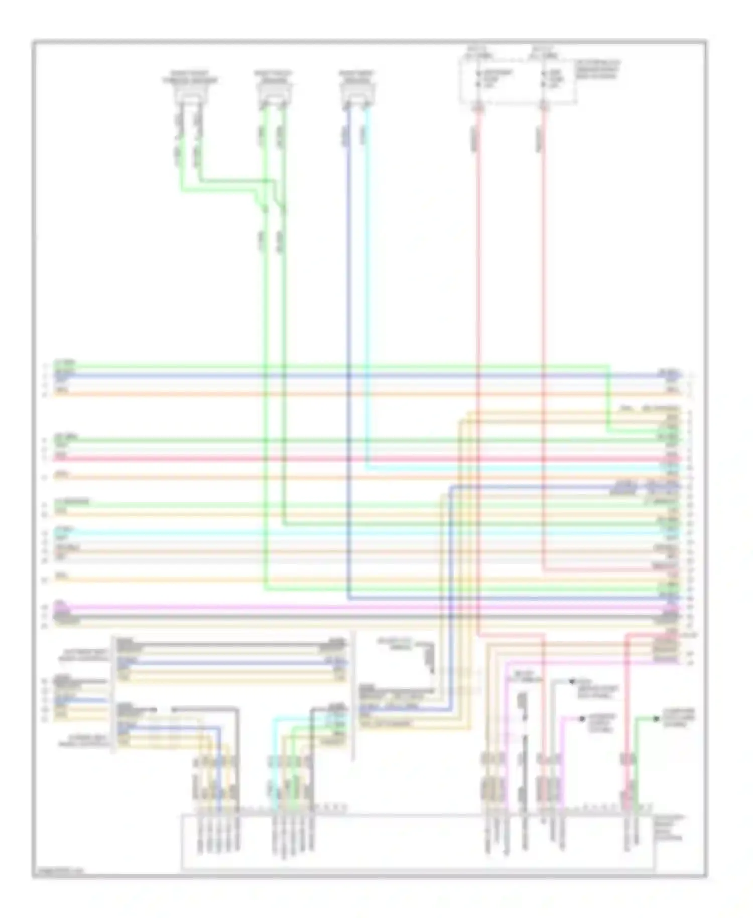 Wiring diagram w/ rear seat radio controls for Saturn Outlook I (2006-2010) (2 of 2)