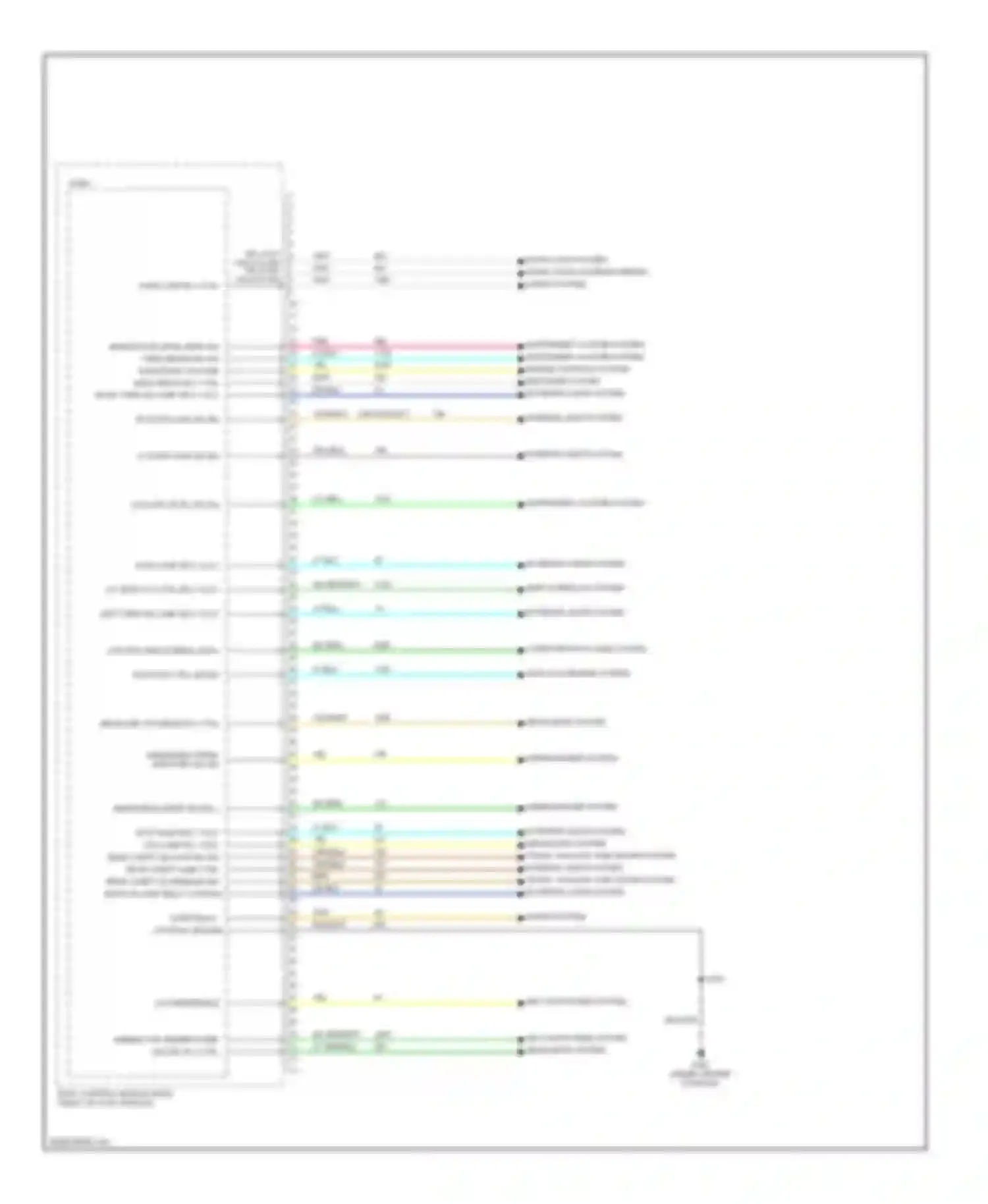 Sky Saturn I (2006-2009): Body control modules circuit (1 of 4)