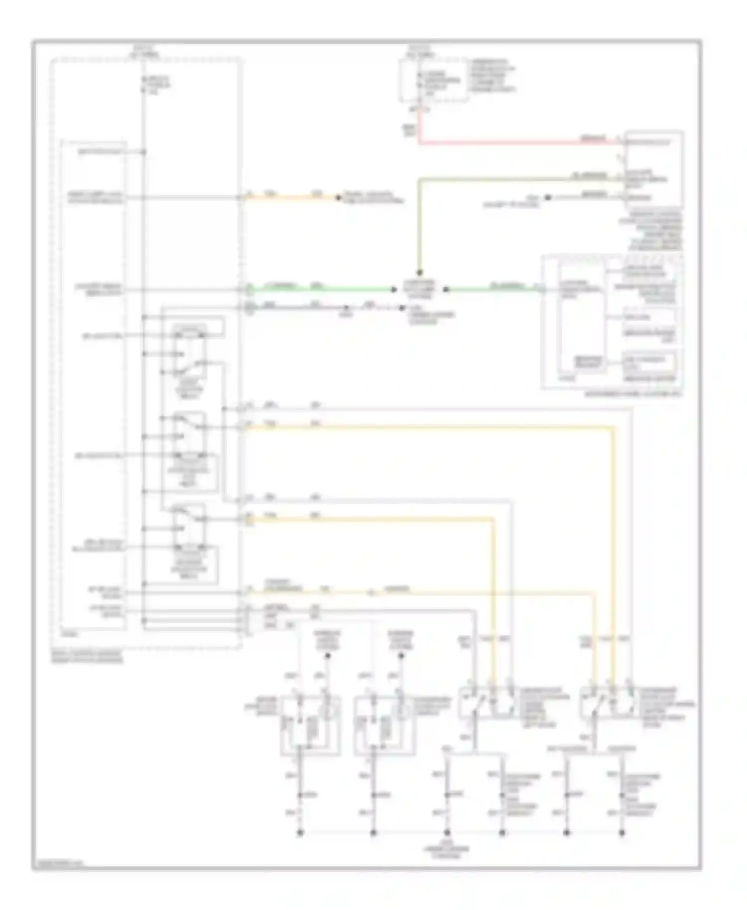 Sky Saturn I (2006-2009): Power door locks circuit