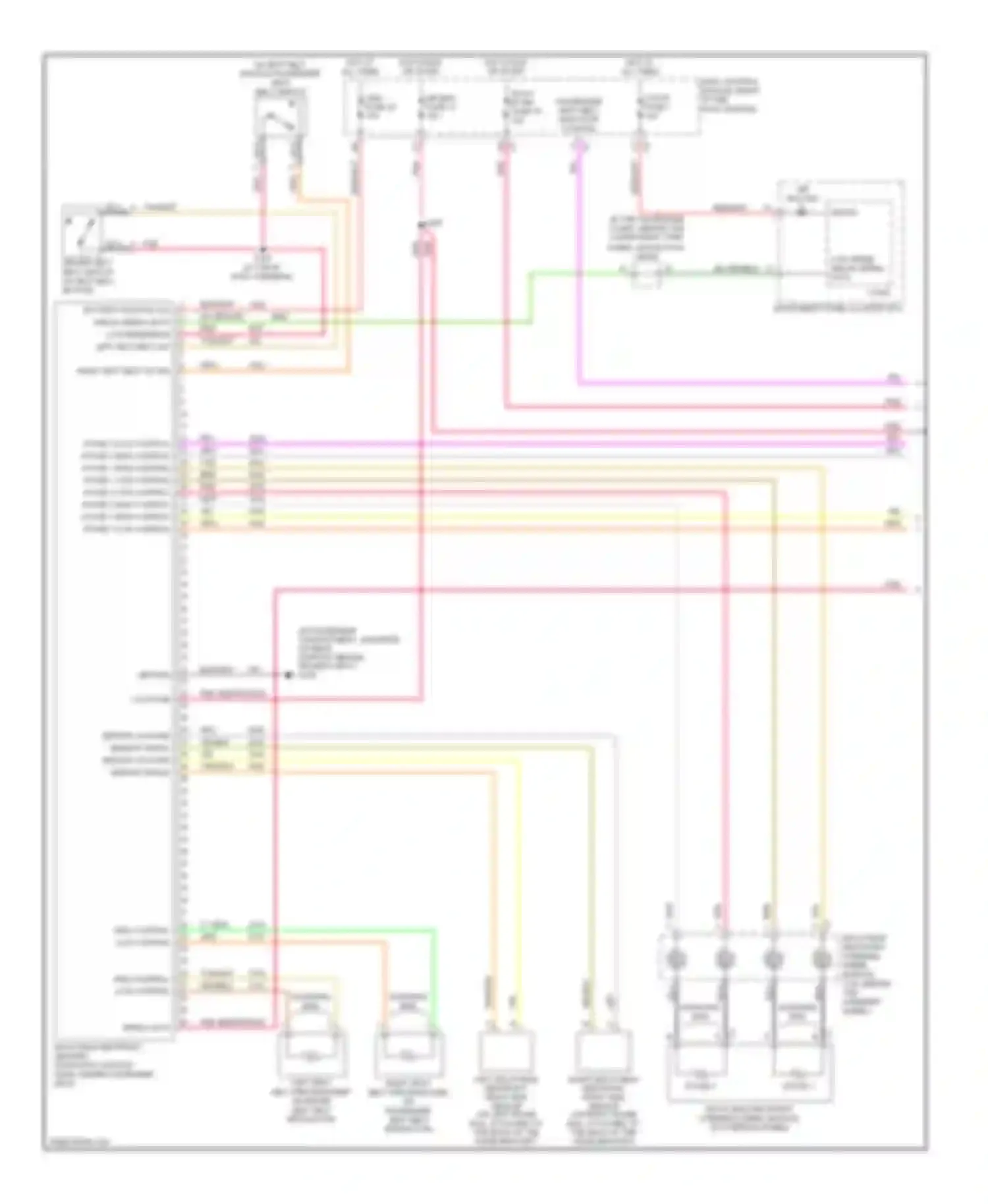 Sky Saturn I (2006-2009): Supplemental restraints circuit (1 of 2)