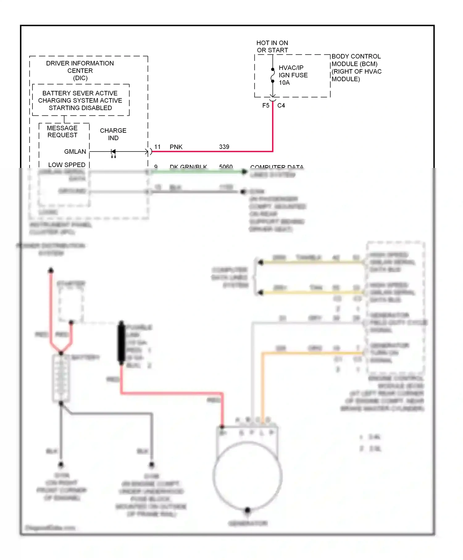 Saturn Sky I (2006-2009) computer data lines system wiring diagram  (22 of 26)