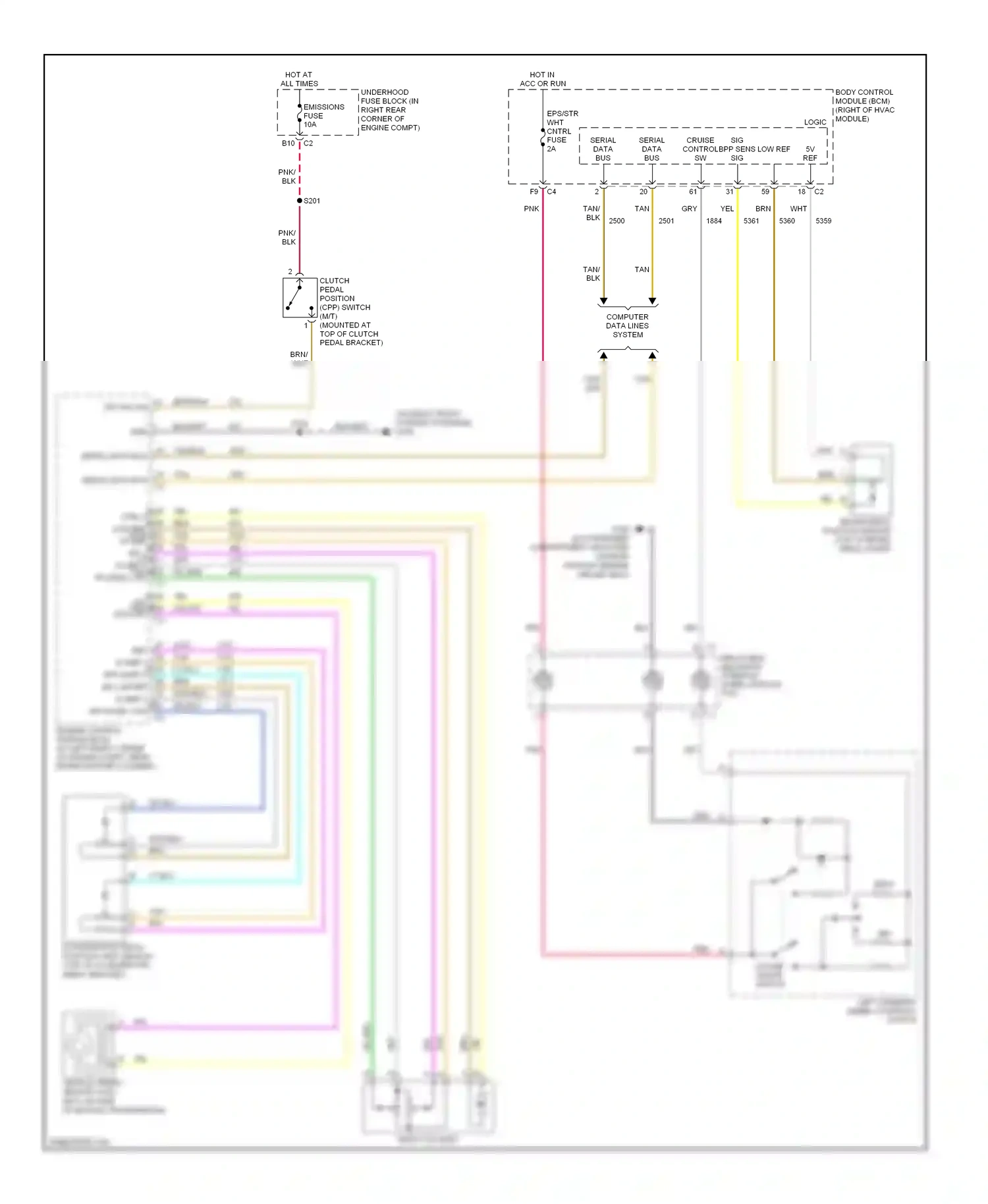 Saturn Sky I (2006-2009) computer data lines system wiring diagram  (11 of 26)