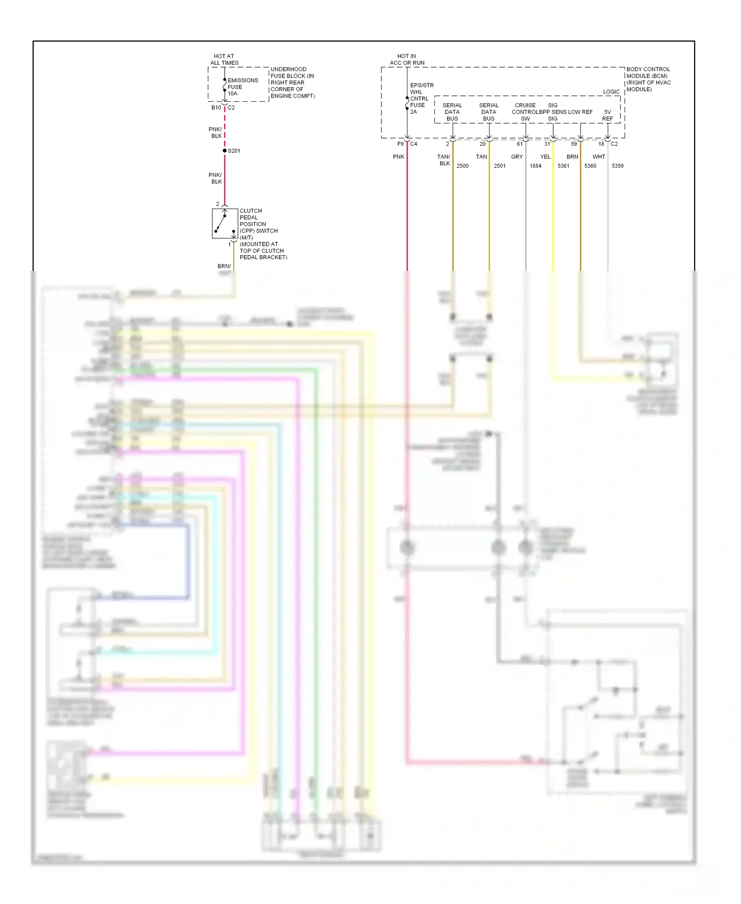 Saturn Sky I (2006-2009) cpp sw sig wiring diagram  (2 of 2)