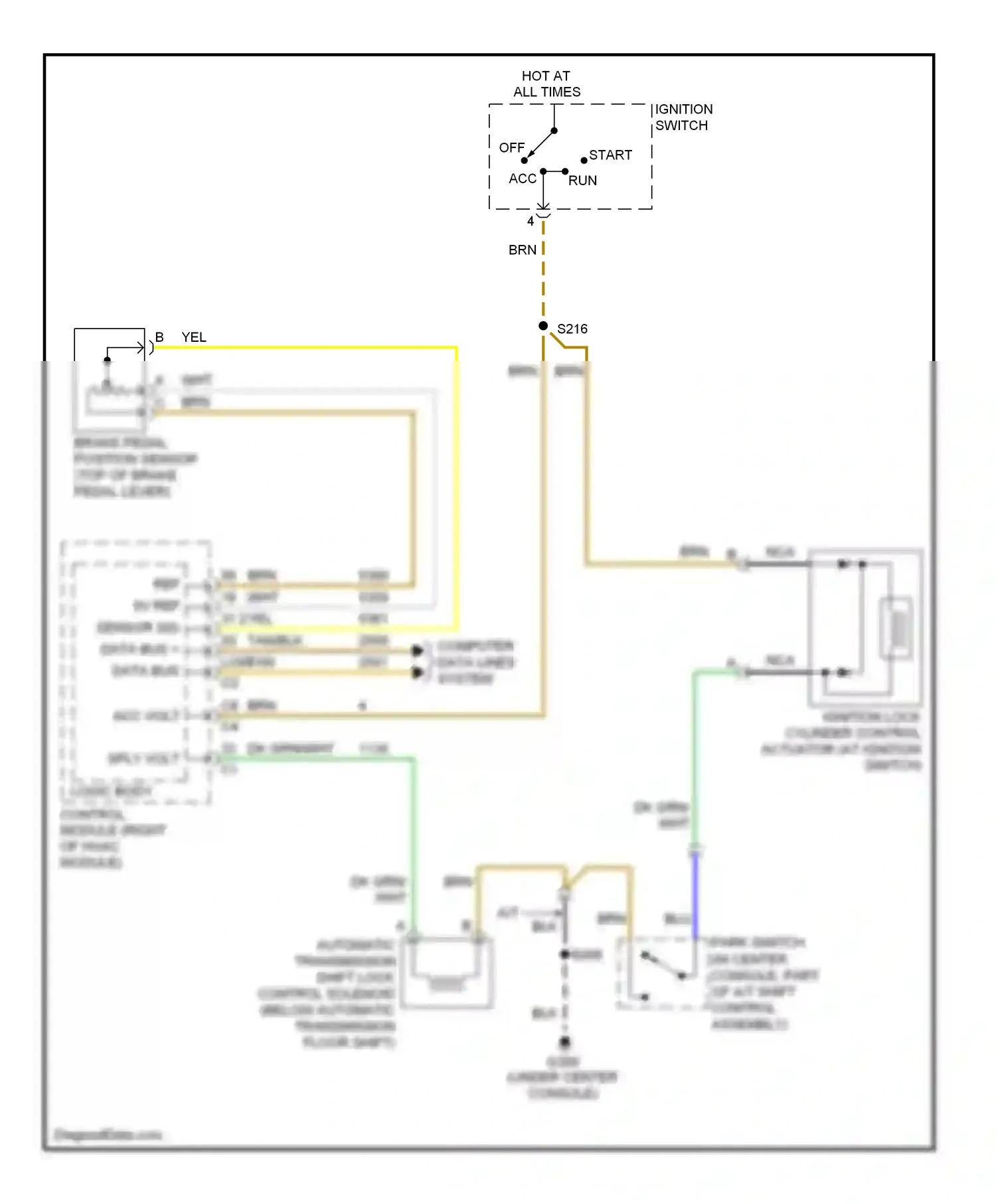 Saturn Sky I (2006-2009) sensor sig data bus + data bus - wiring diagram  (1 of 1)