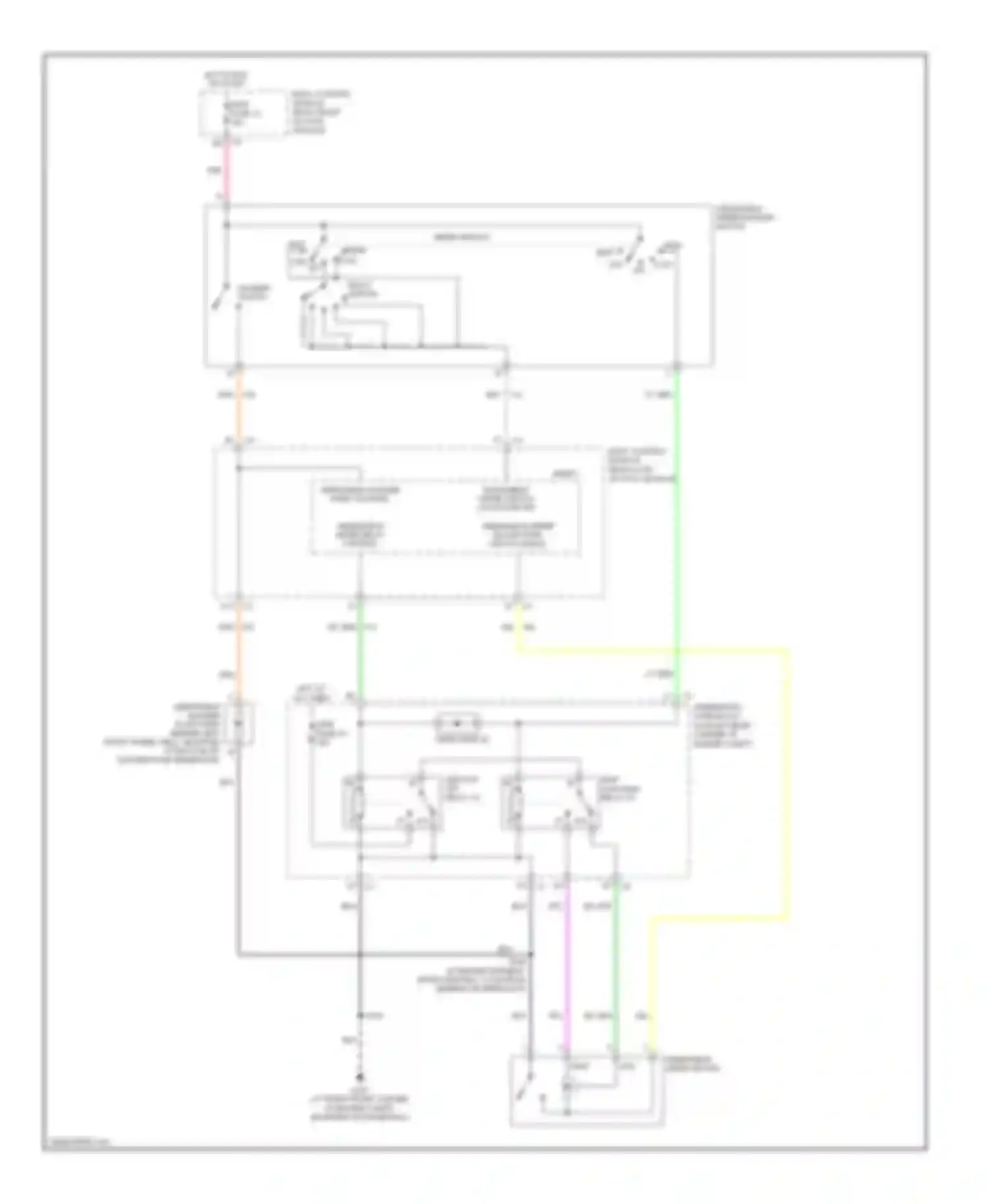 Wiring diagram windshield wiper motor for Saturn Sky I (2006-2009) (2 of 2)
