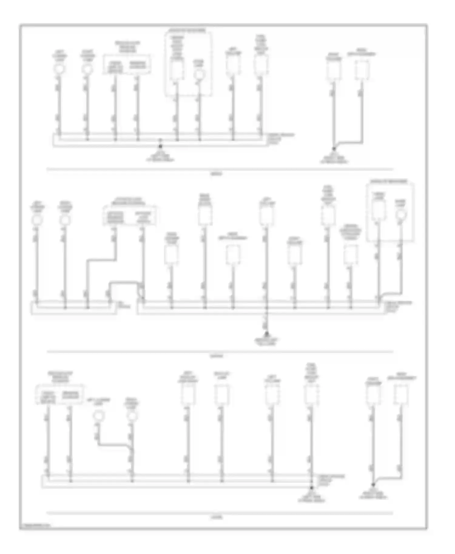SL Saturn II (1996-2002): Ground distribution circuit (3 of 3)