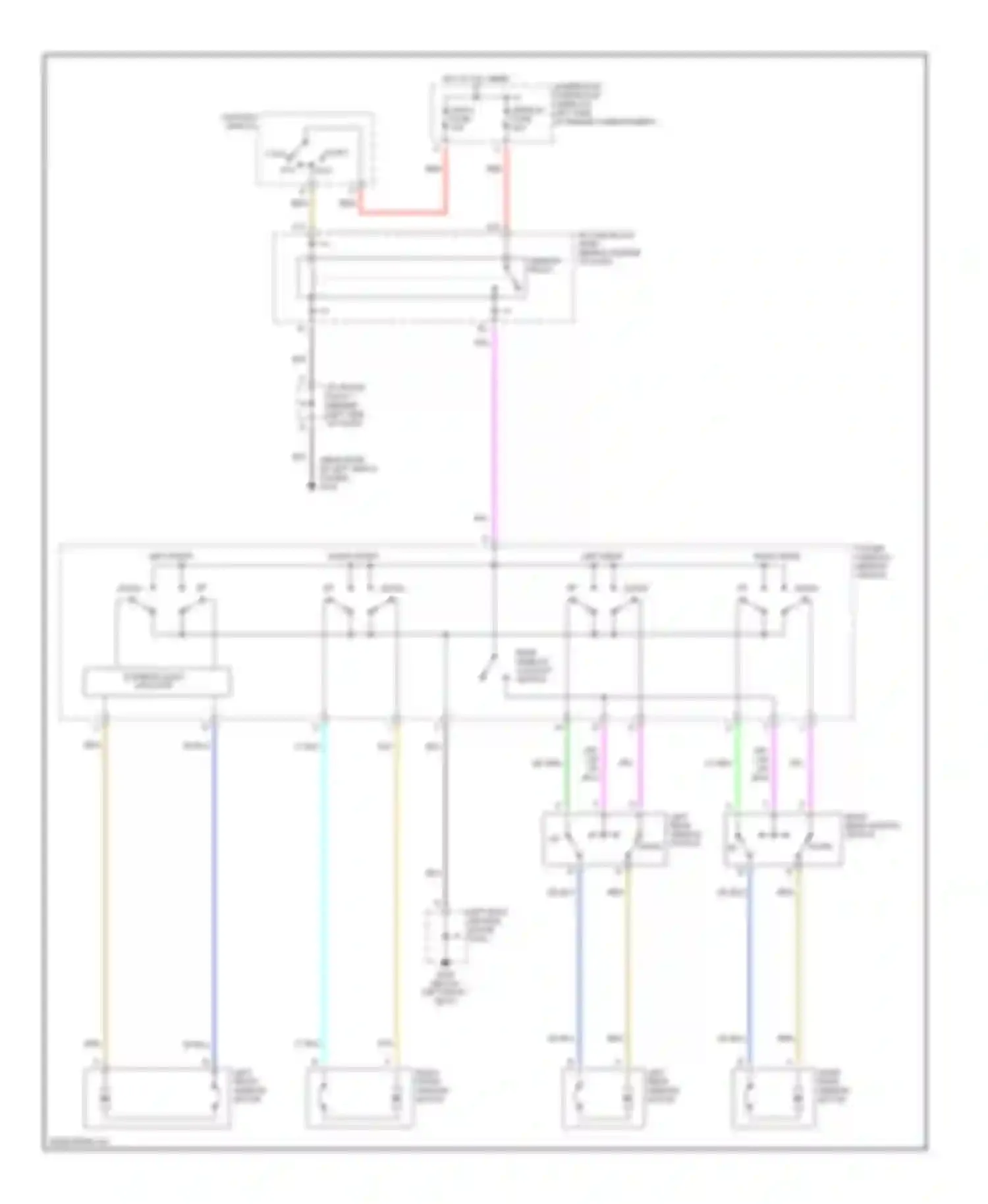 SL Saturn II (1996-2002): Power window circuit