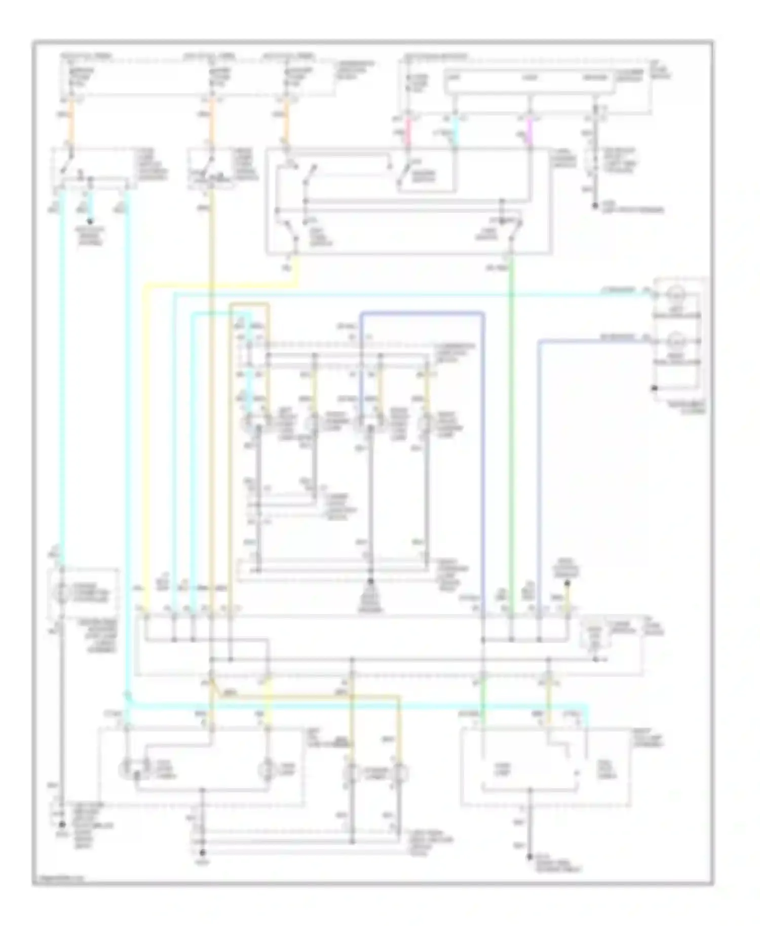 Wiring diagram brake fuse for Saturn SL II (1996-2002) (2 of 3)