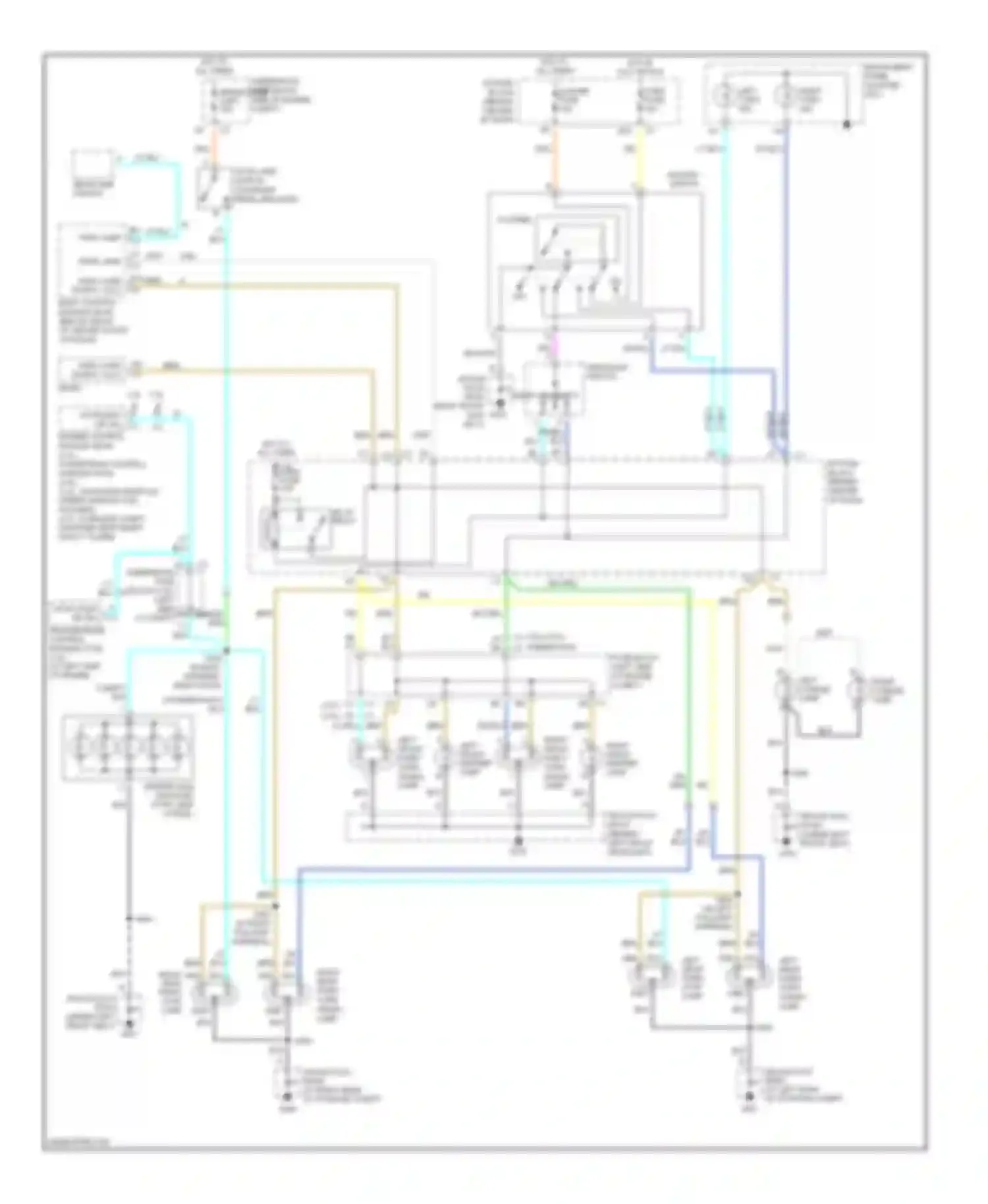 VUE Saturn I (2001-2007): Exterior lamps circuit, with autolamps