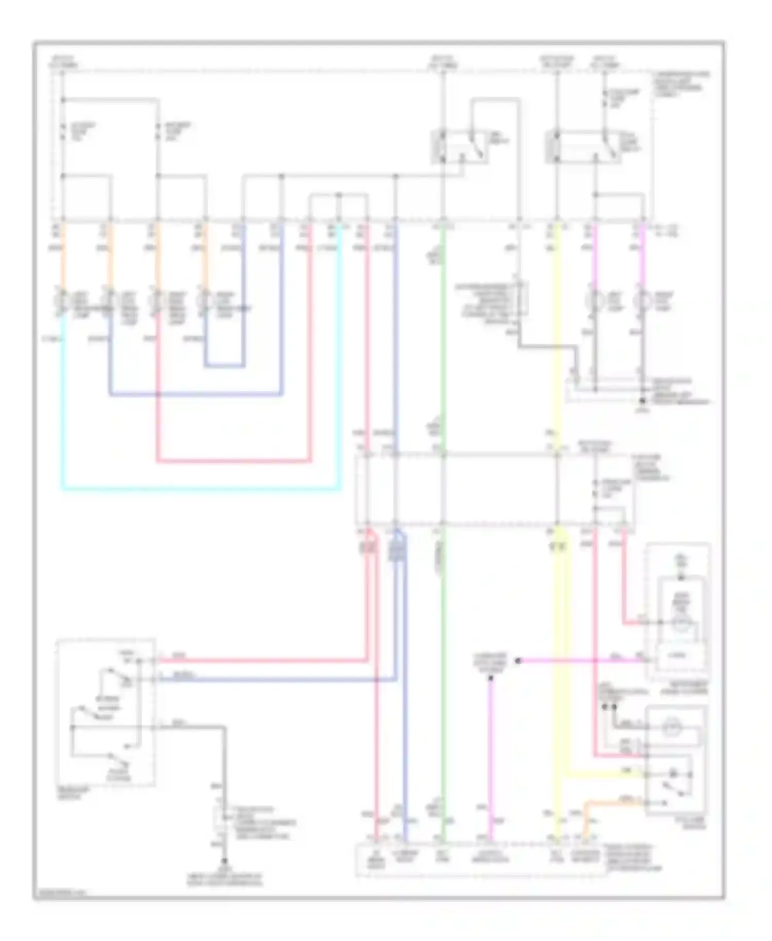 VUE Saturn I (2001-2007): Headlights circuit, without autolamps