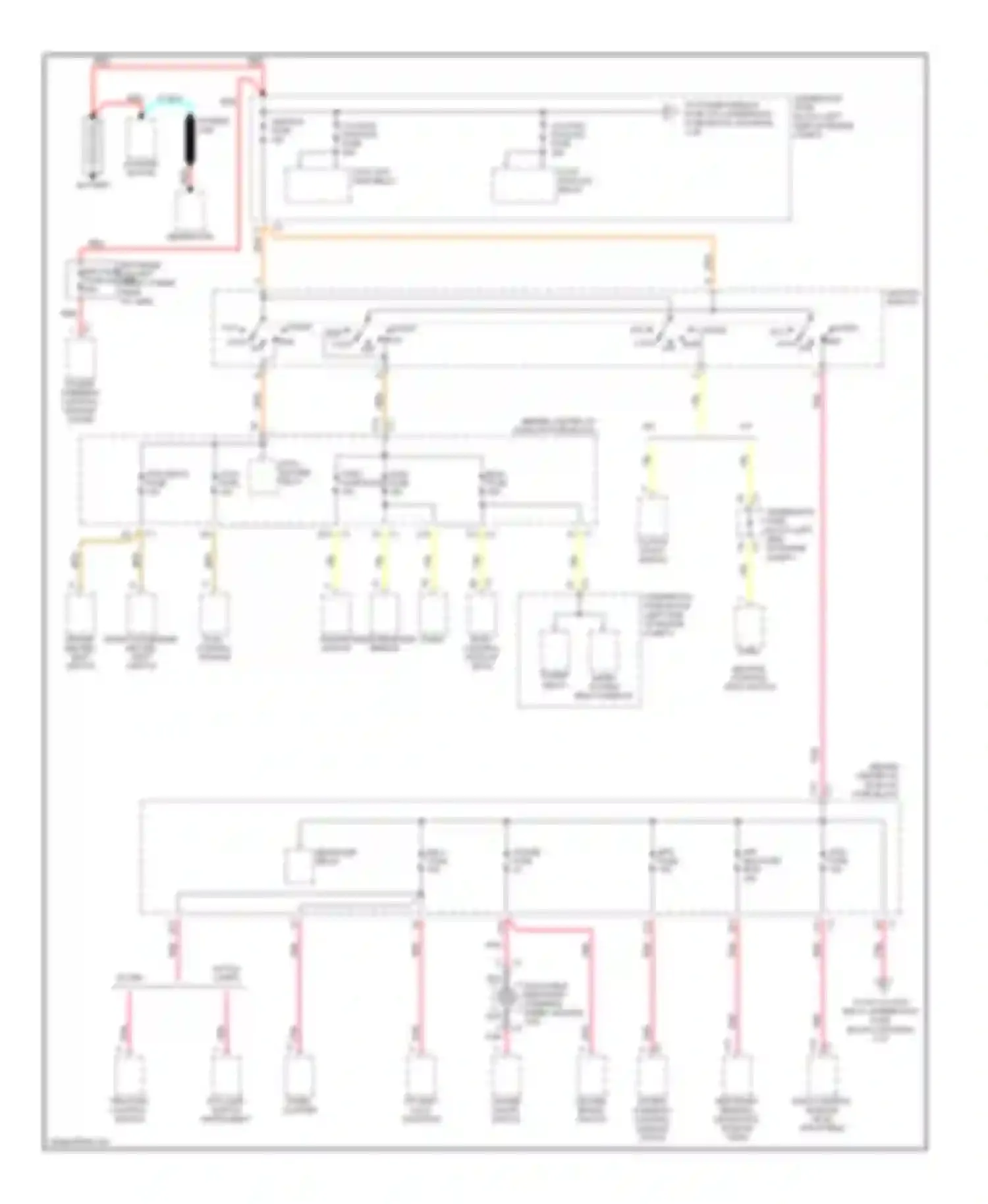 VUE Saturn I (2001-2007): 2.2l vin d, power distribution circuit (1 of 4)