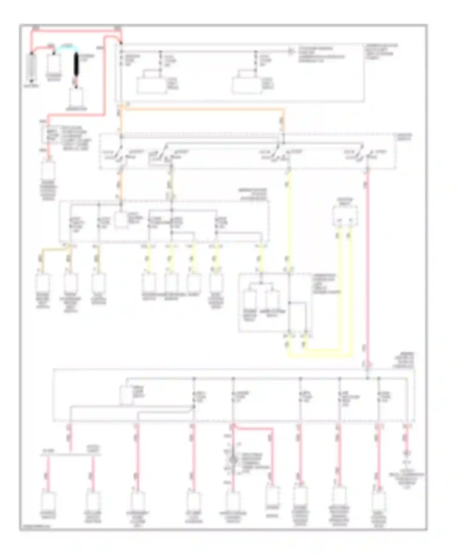 VUE Saturn I (2001-2007): 3.5l vin 4, power distribution circuit (1 of 4)