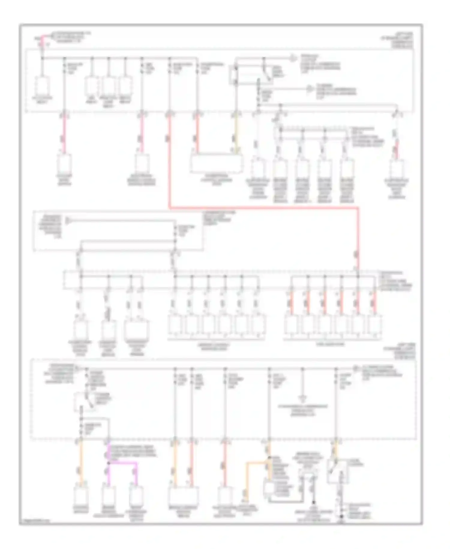 VUE Saturn I (2001-2007): 3.5l vin 4, power distribution circuit (2 of 4)