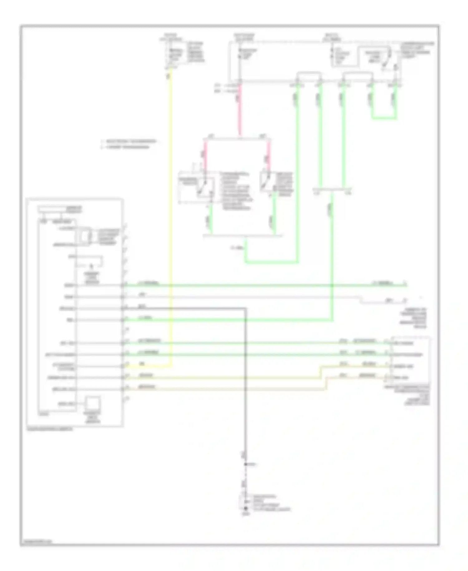 VUE Saturn I (2001-2007): Electrochromic mirror circuit