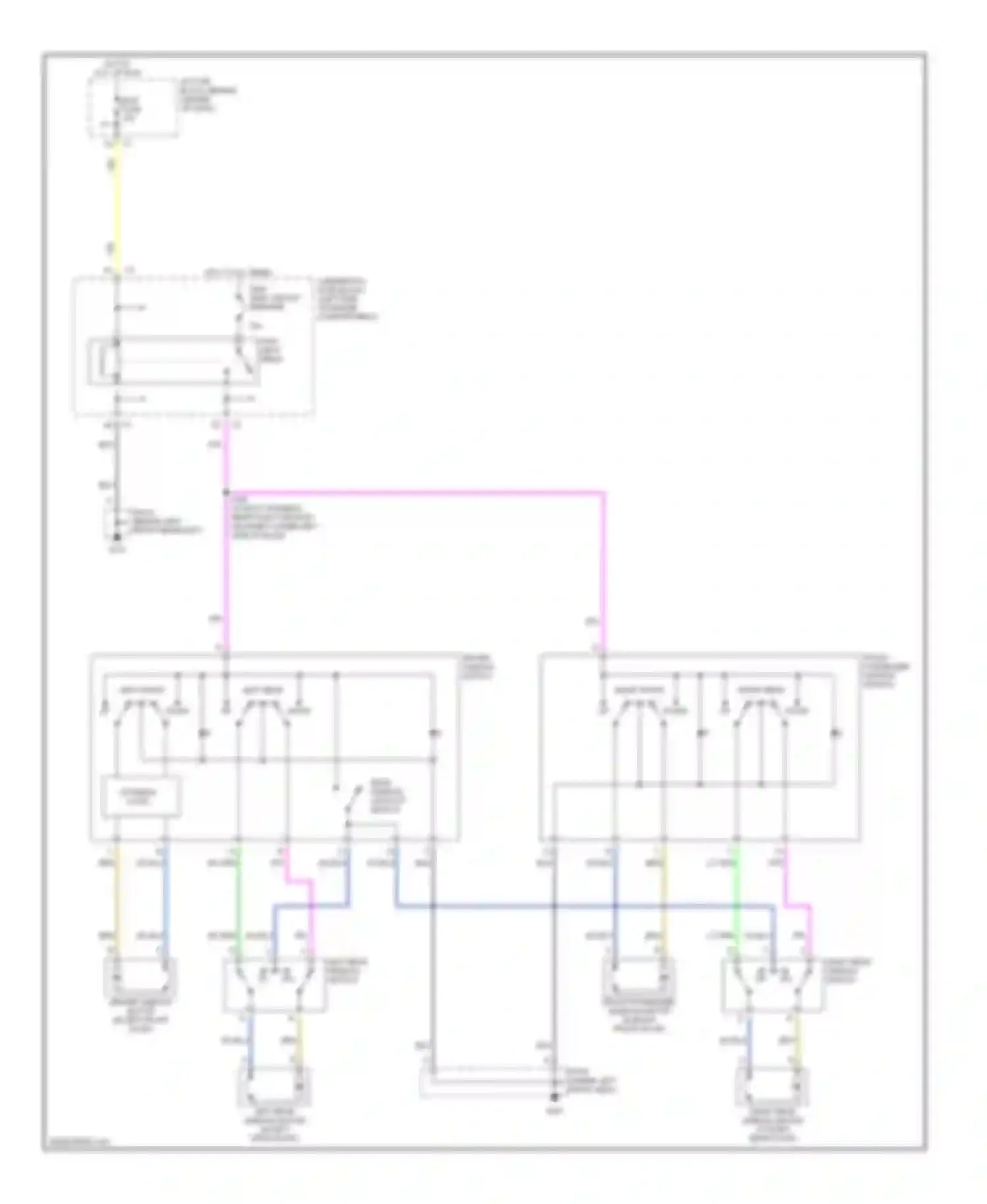 VUE Saturn I (2001-2007): Power windows circuit