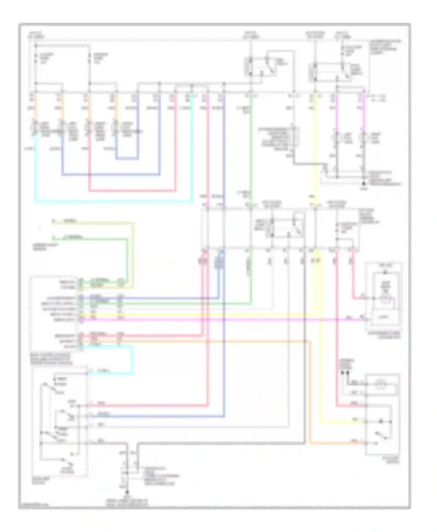 Wiring diagram fog lamp relay for Saturn VUE I (2001-2007) (4 of 5)