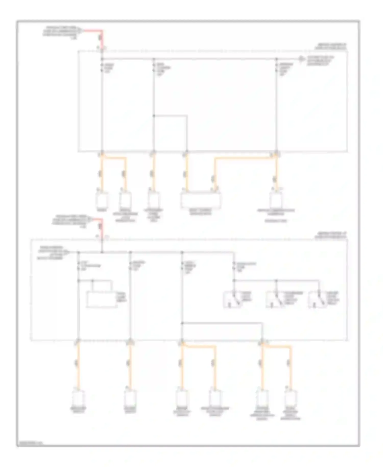 Wiring diagram from battery feed for Saturn VUE I (2001-2007) (2 of 2)