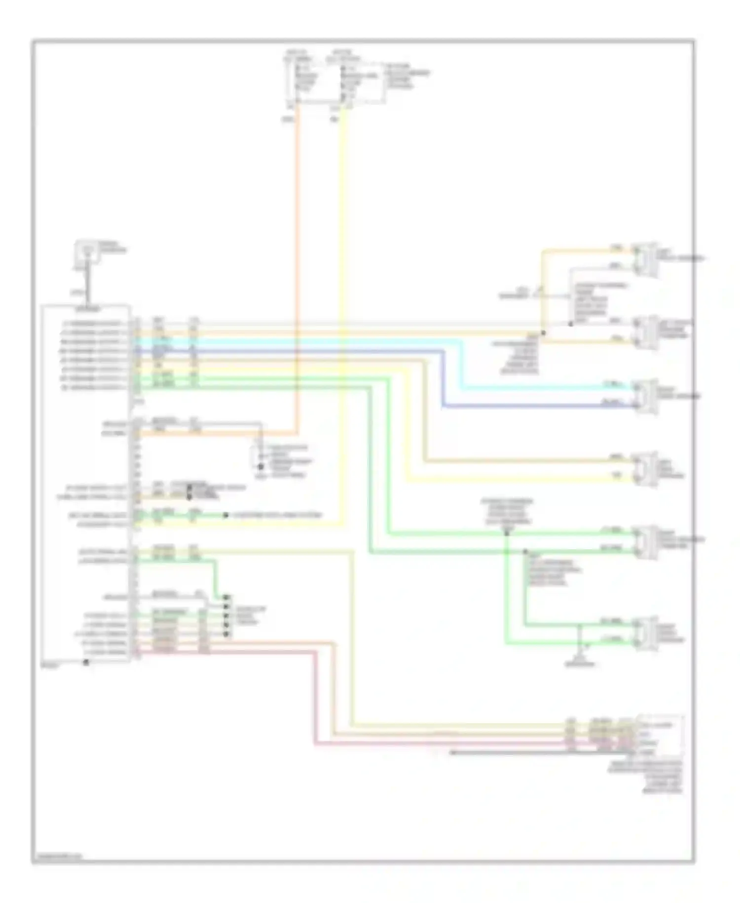 Wiring diagram left front speaker for Saturn VUE I (2001-2007) (1 of 2)