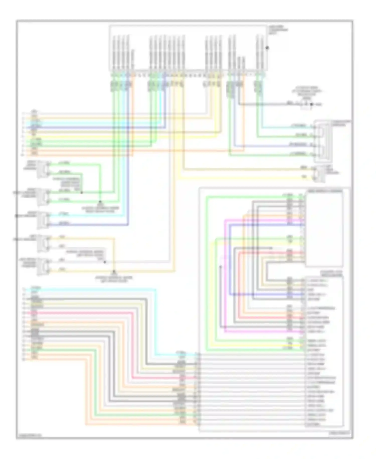 Wiring diagram right rear speaker for Saturn VUE I (2001-2007) (2 of 2)