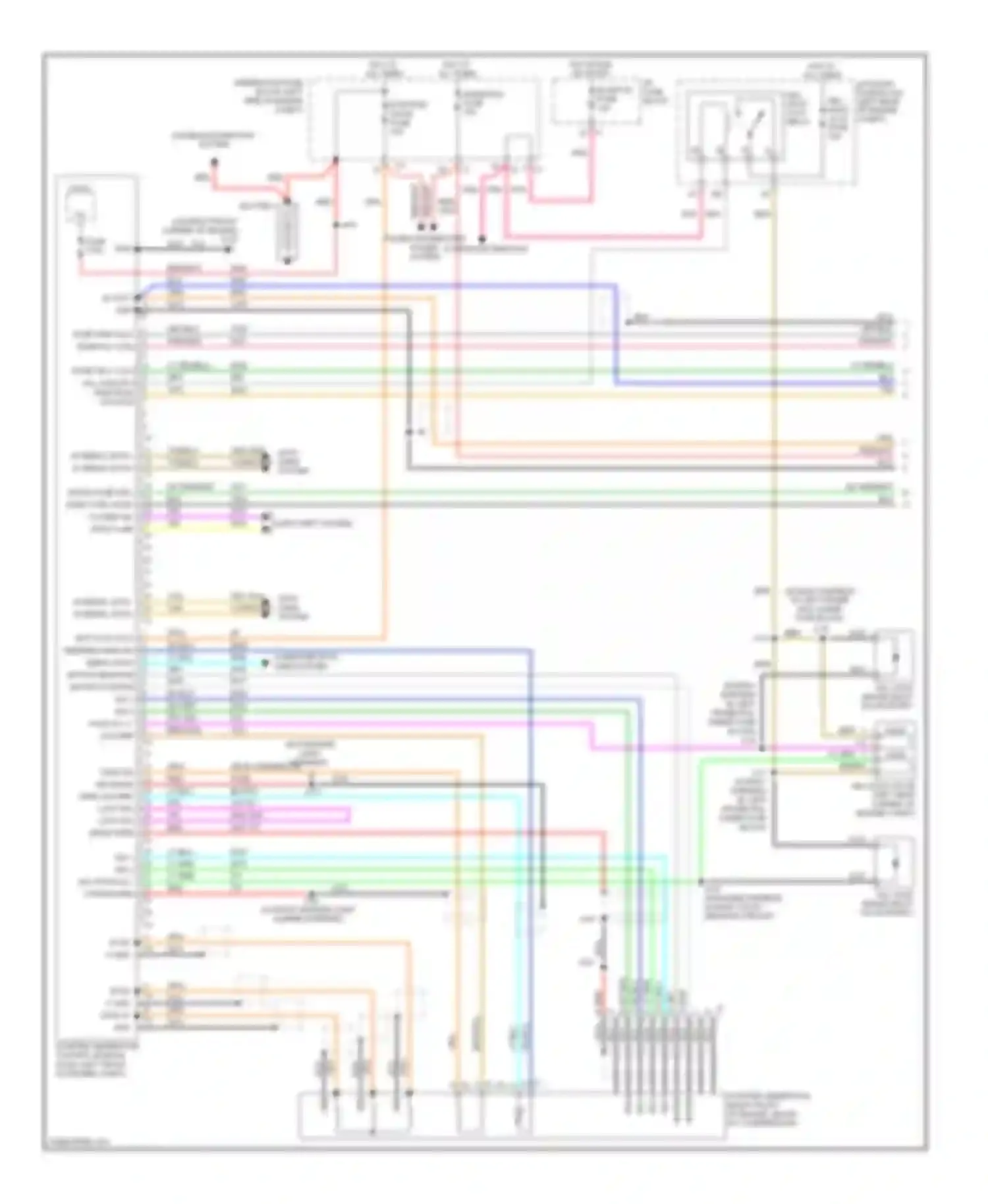 VUE Saturn II (2007-2009): Wiring diagram engine performance hybrid system circuit (1 of 3)
