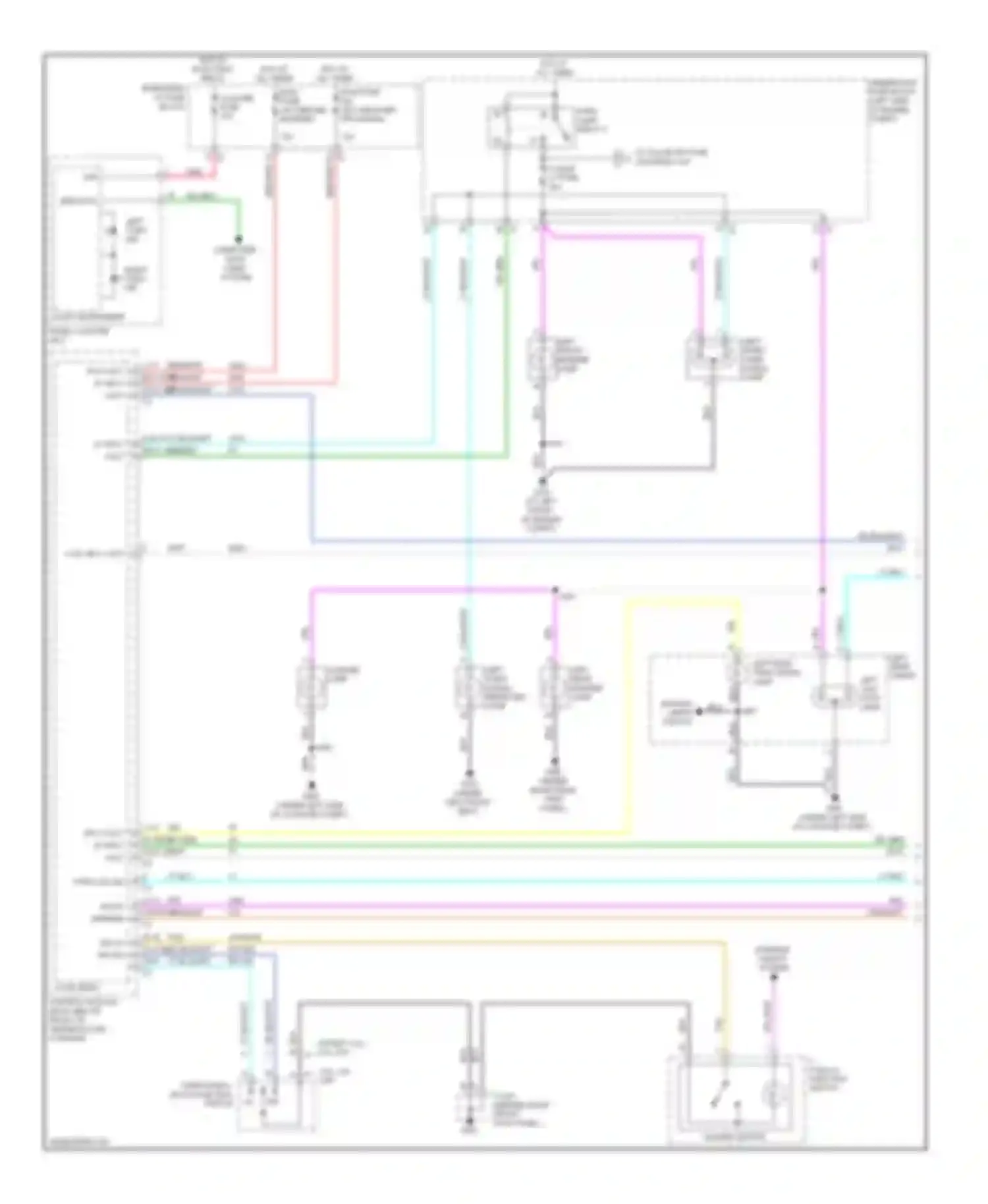 VUE Saturn II (2007-2009): Exterior lamps circuit (1 of 2)
