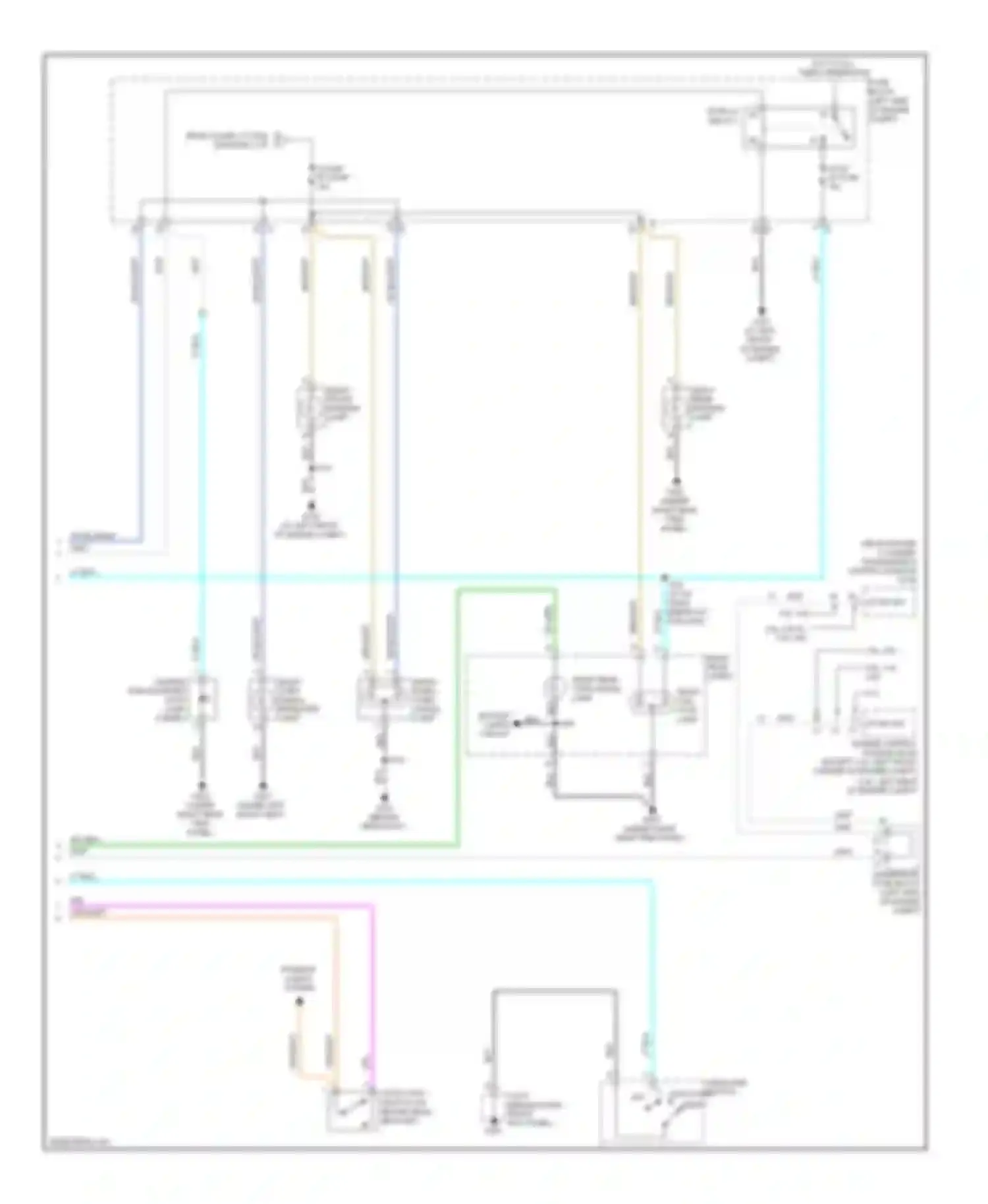 VUE Saturn II (2007-2009): Exterior lamps circuit (2 of 2)