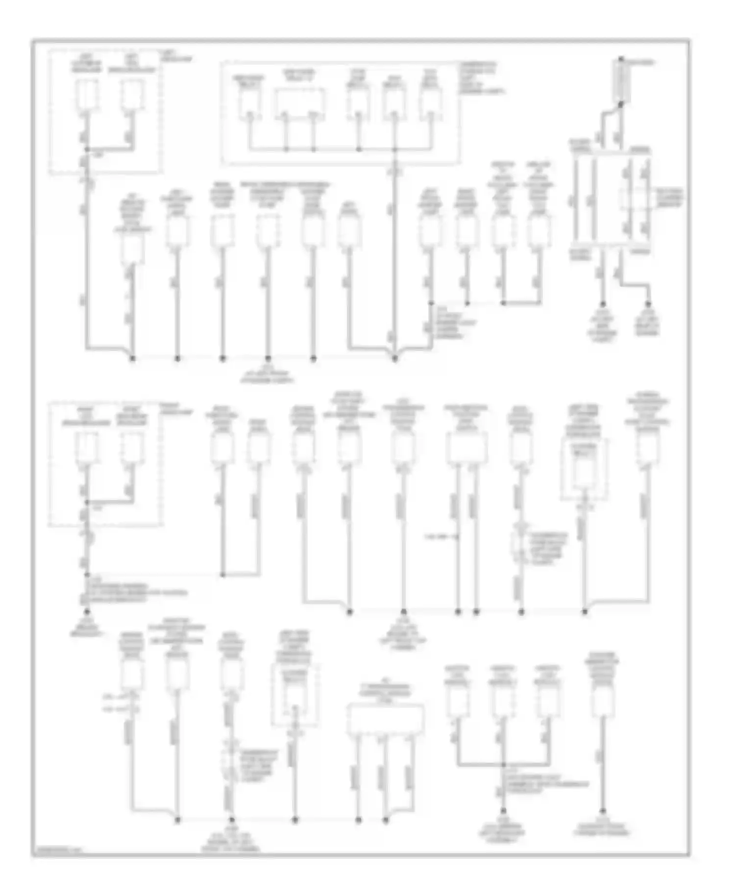 VUE Saturn II (2007-2009): Ground distribution circuit (1 of 4)
