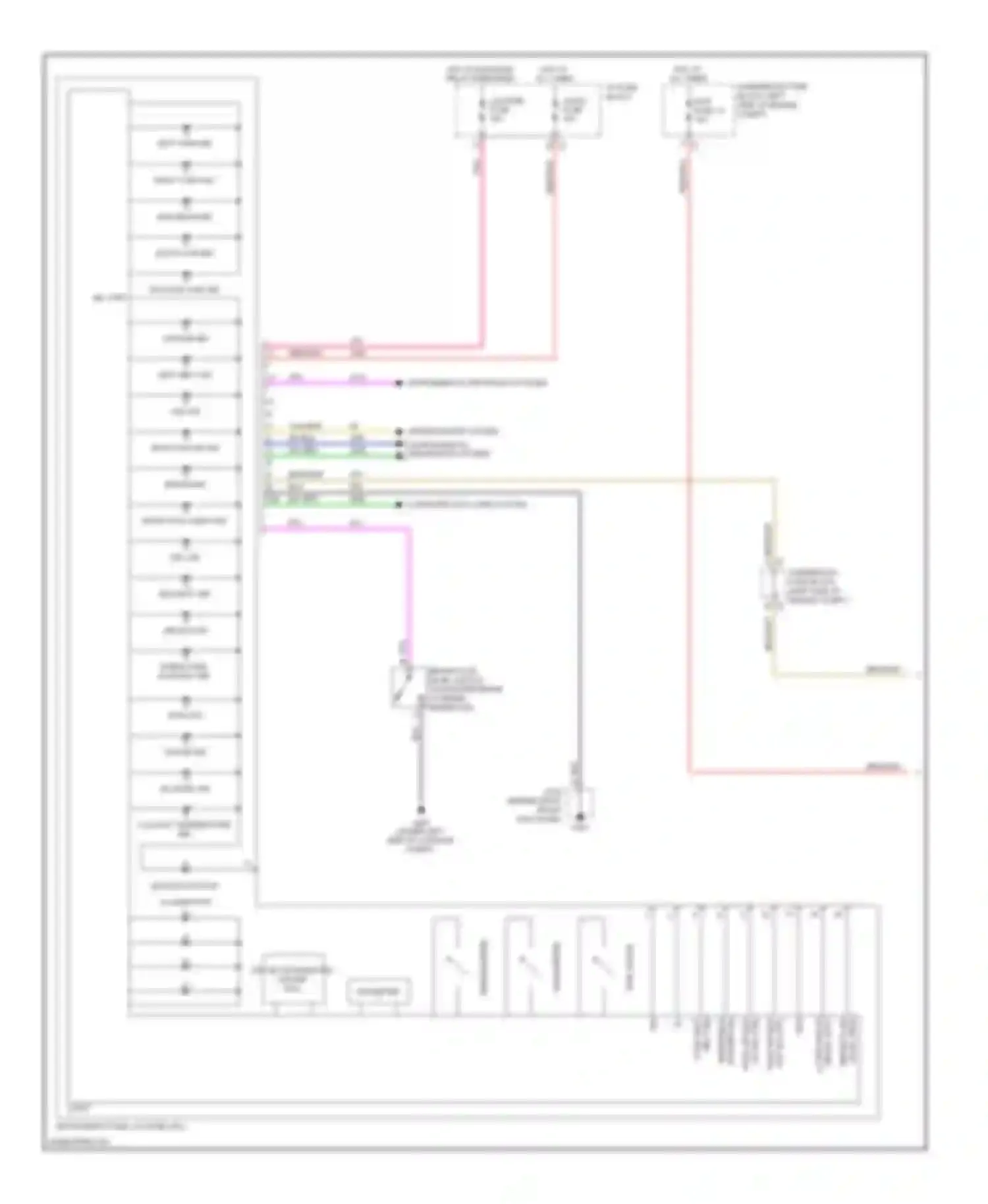VUE Saturn II (2007-2009): Instrument cluster circuit (1 of 2)