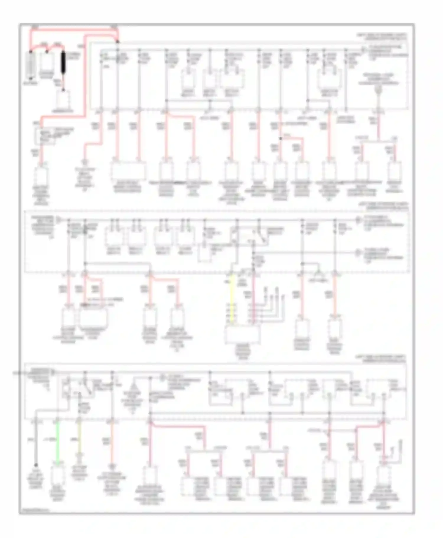 VUE Saturn II (2007-2009): Power distribution circuit (1 of 3)