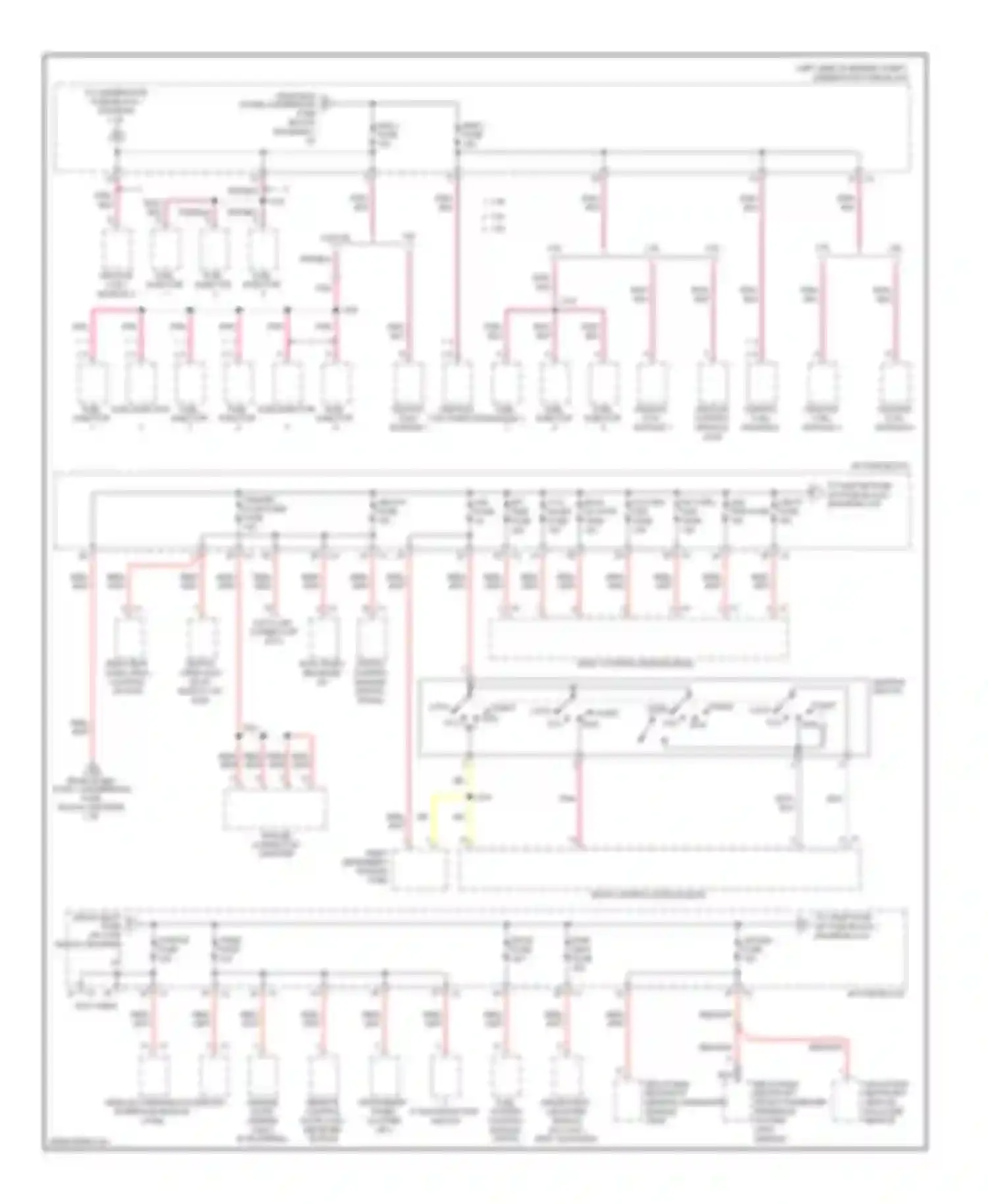 VUE Saturn II (2007-2009): Power distribution circuit (2 of 3)
