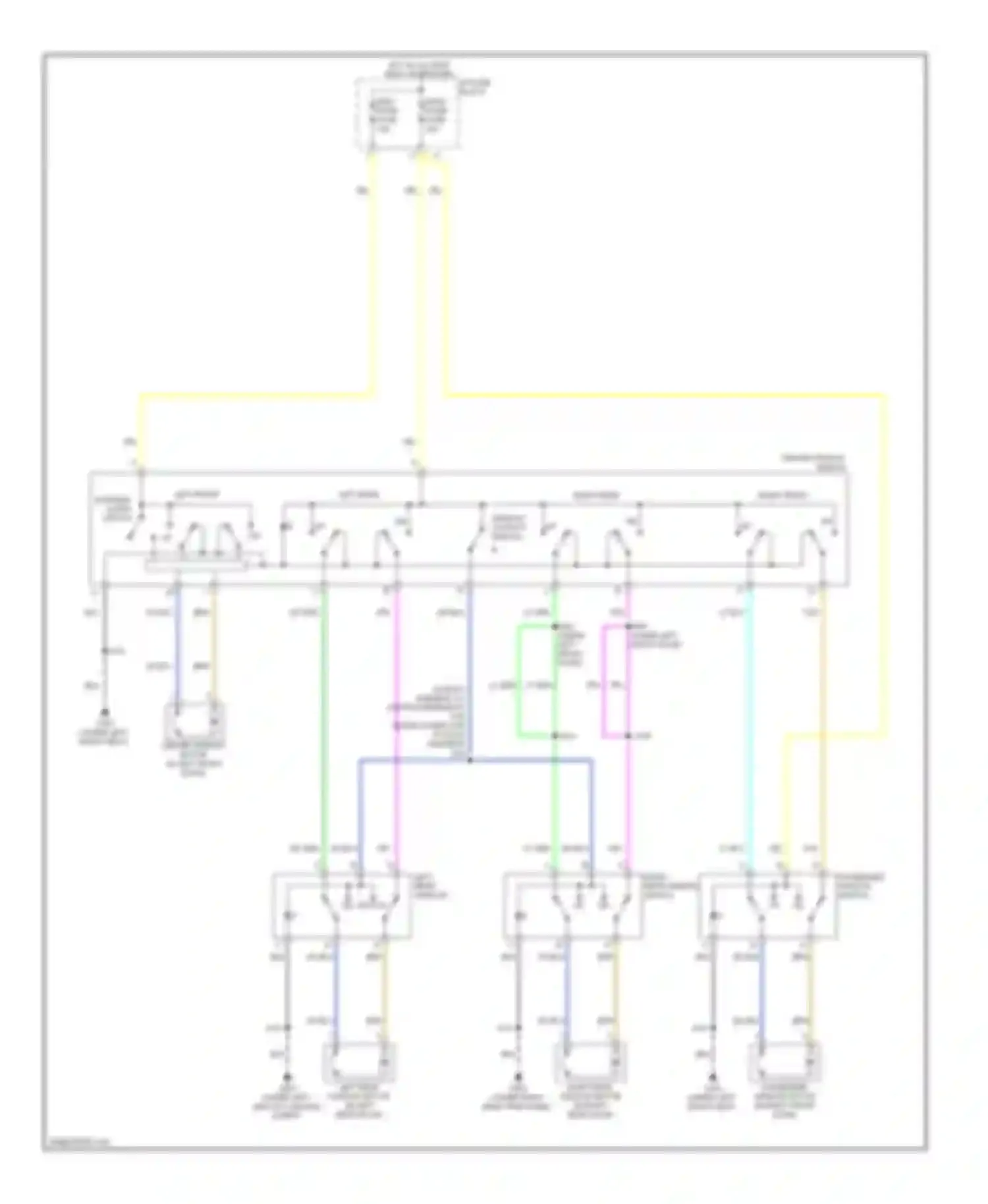 VUE Saturn II (2007-2009): Power windows circuit