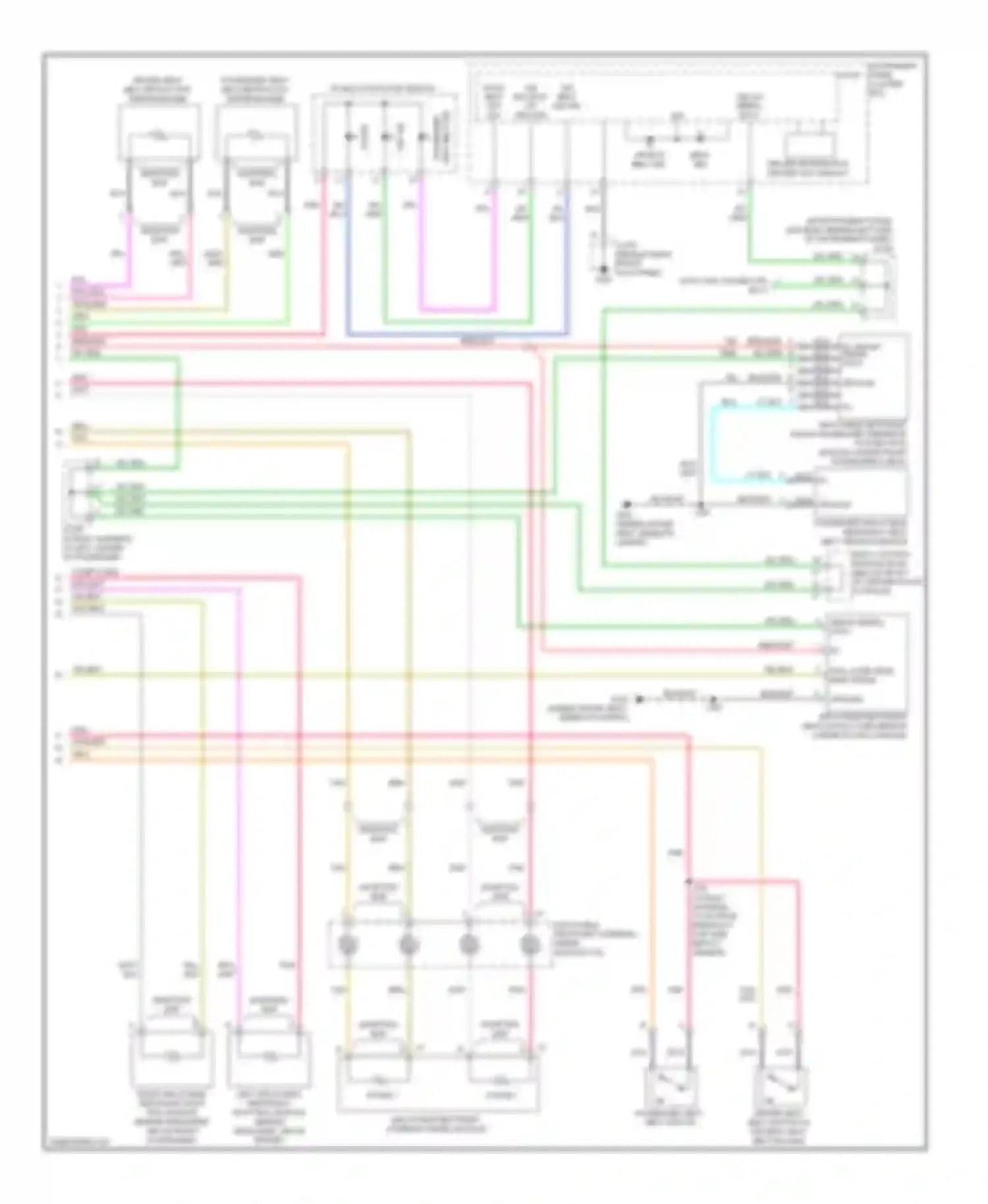 VUE Saturn II (2007-2009): Supplemental restraints circuit (2 of 2)