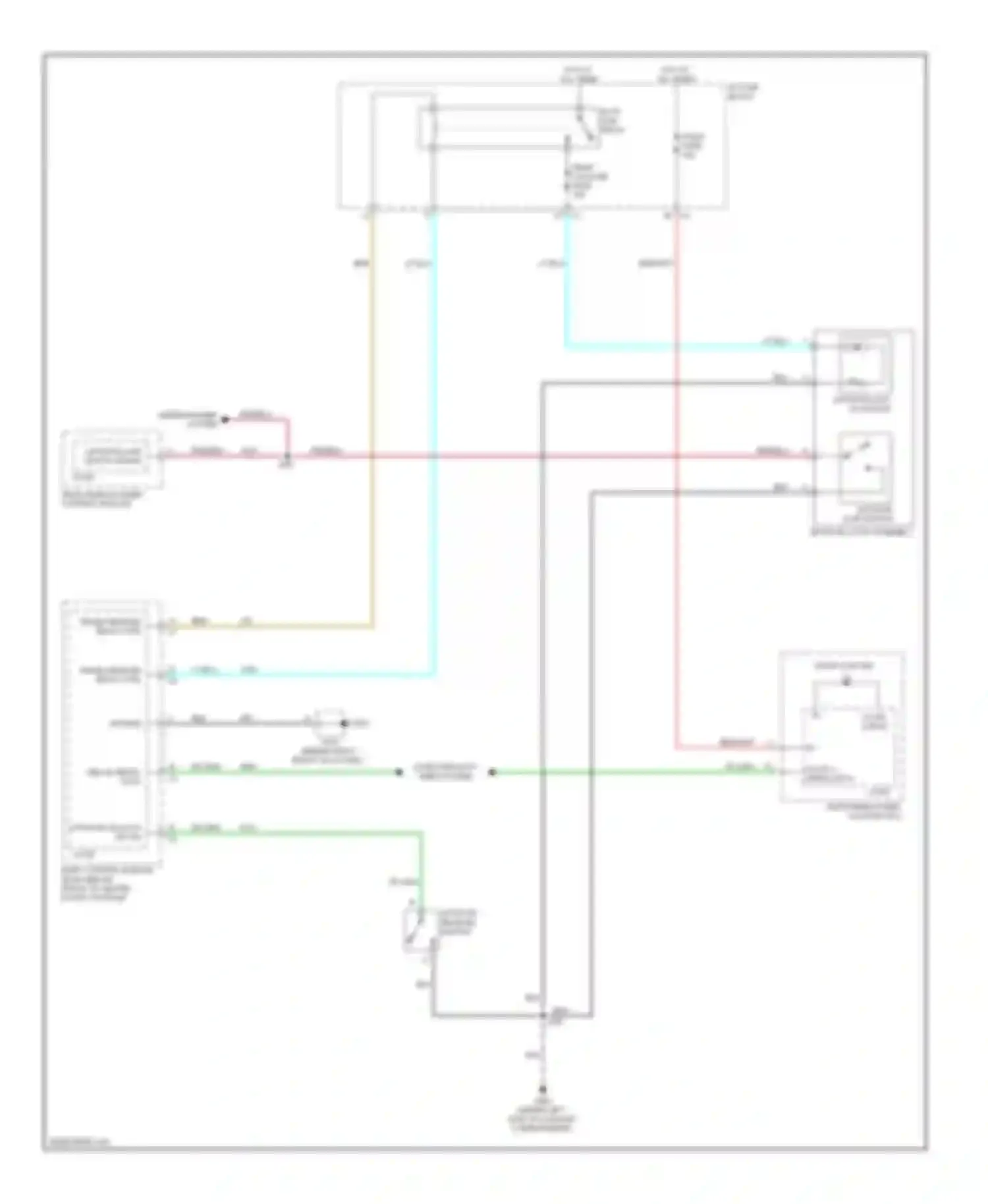 VUE Saturn II (2007-2009): Liftgate release circuit