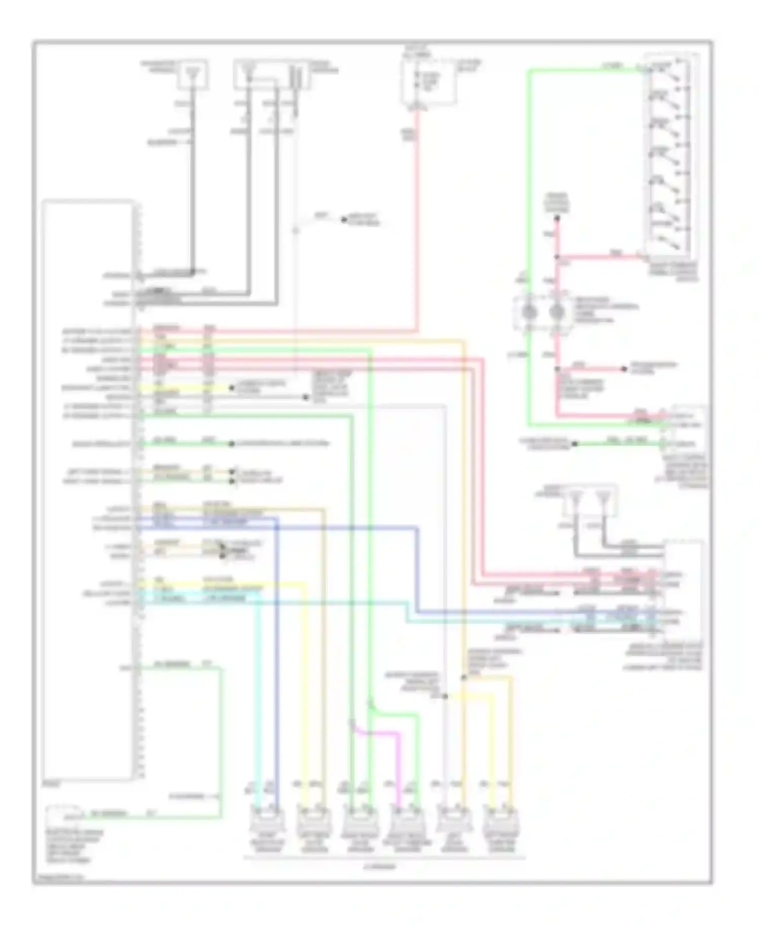 Wiring diagram 6 speaker for Saturn VUE II (2007-2009) (1 of 1)