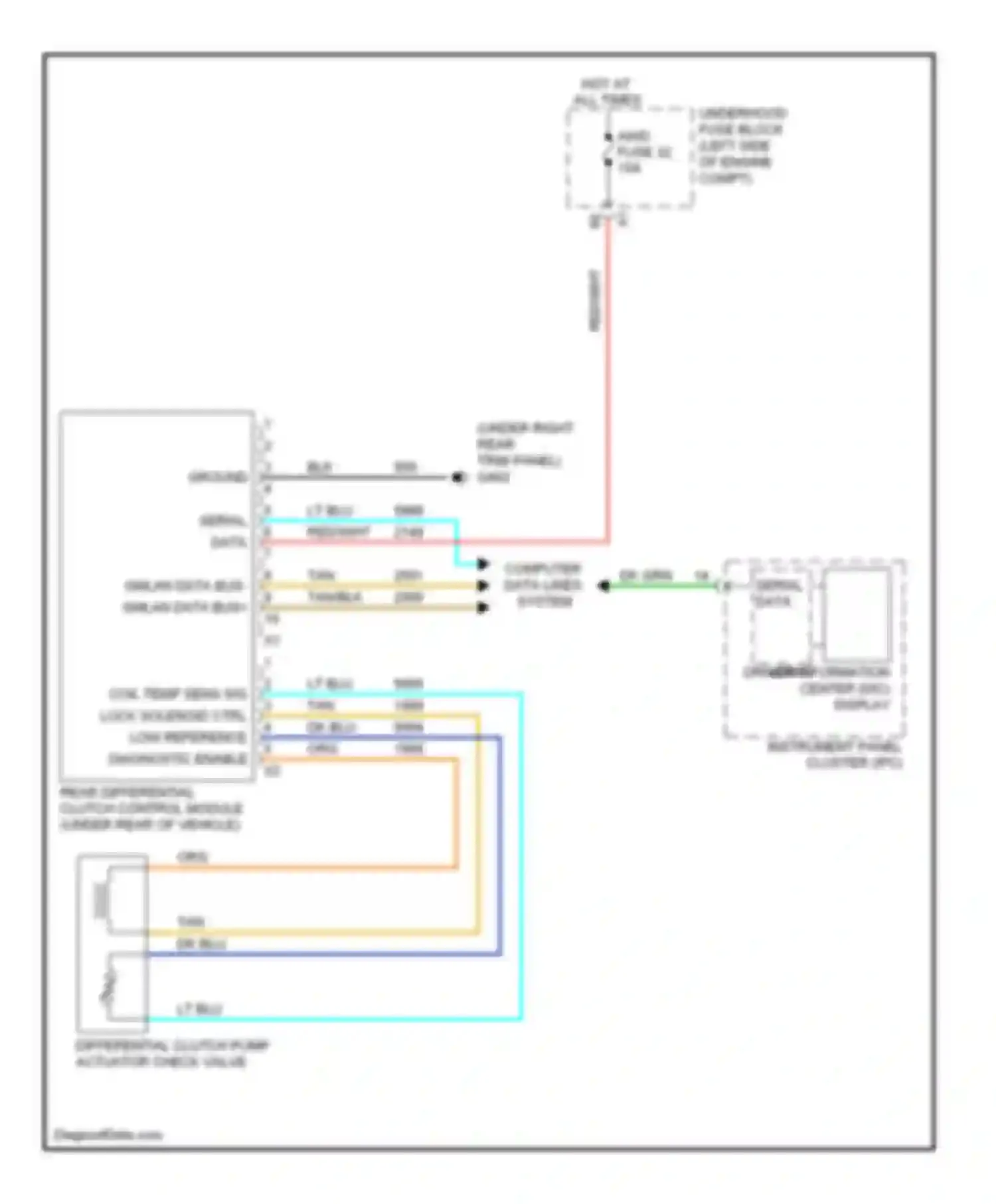 Wiring diagram dk grn for Saturn VUE II (2007-2009) (78 of 87)