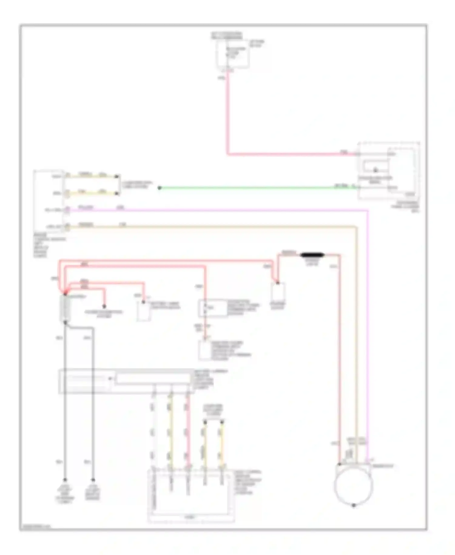 Wiring diagram hot w/ run/crnk relay energized for Saturn VUE II (2007-2009) (2 of 9)