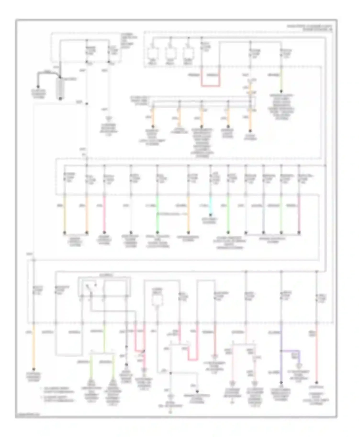 FR-S Scion I (2012-2016): Power distribution circuit (1 of 3)