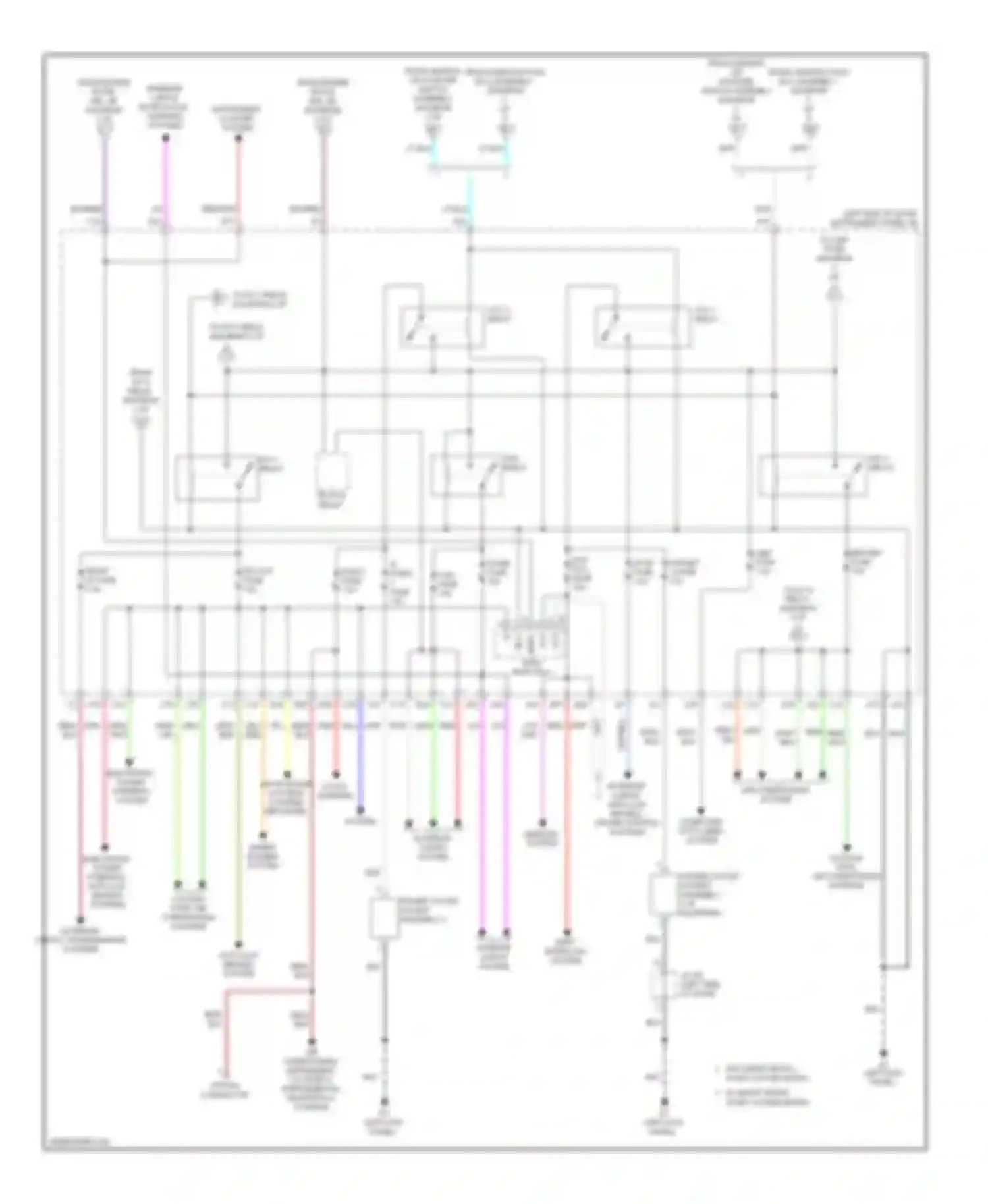 FR-S Scion I (2012-2016): Power distribution circuit (3 of 3)