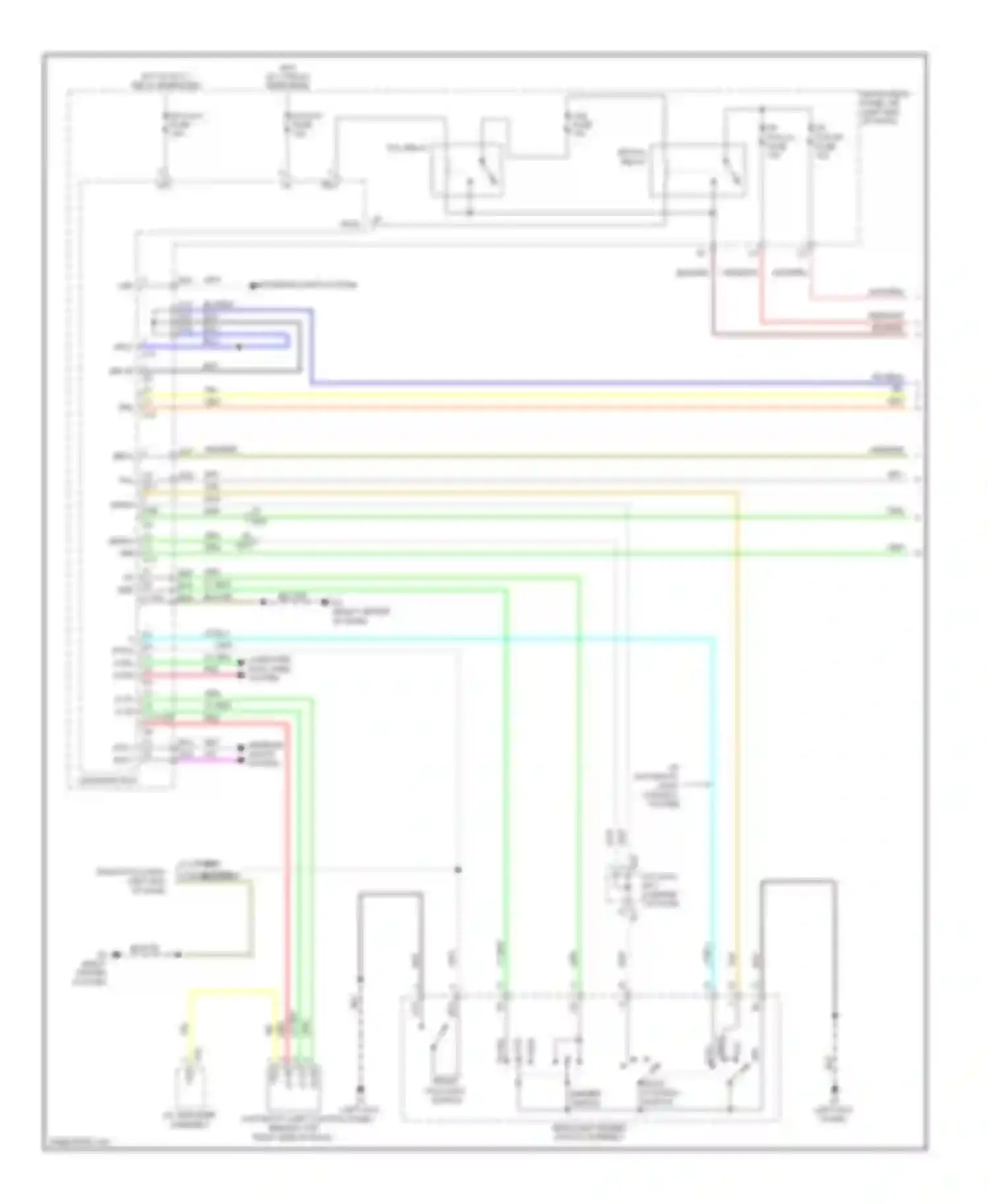 Wiring diagram w/ automatic light control system for Scion FR-S I (2012-2016) (1 of 1)