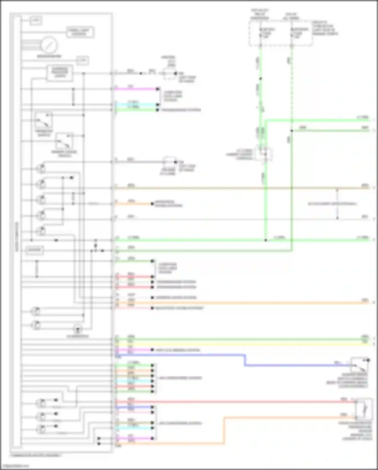 iA Scion I (2015-2016): Instrument cluster circuit (1 of 2)