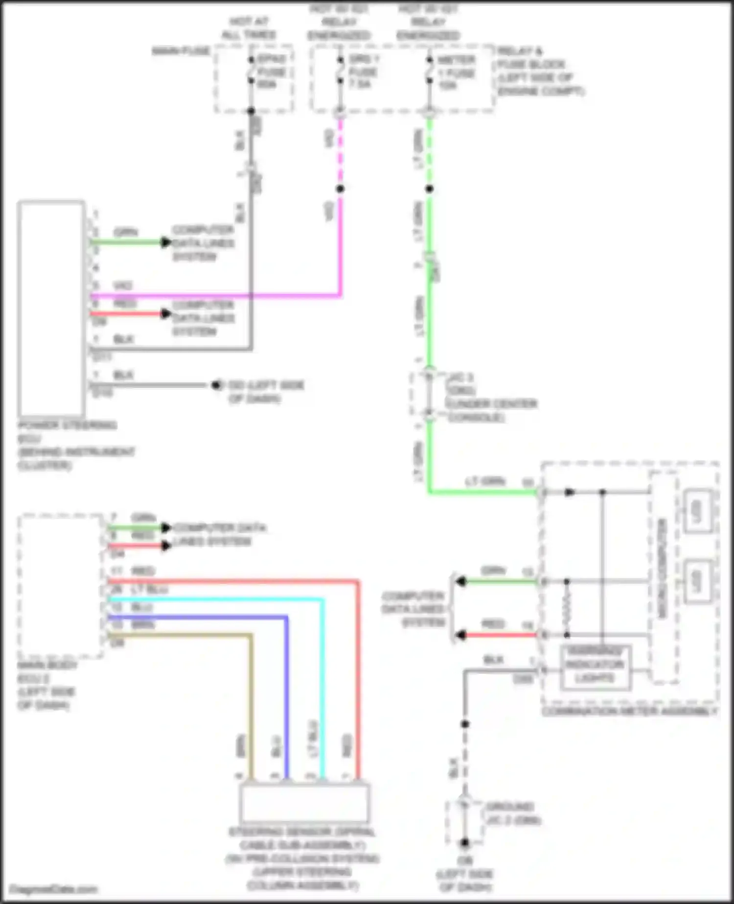 Wiring diagram epas fuse for Scion iA I (2015-2016) (1 of 2)