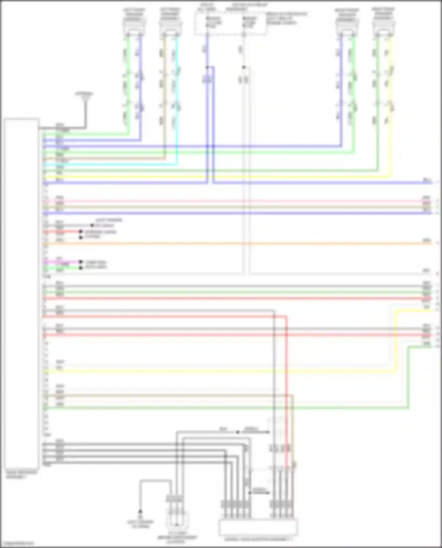 Wiring diagram left front speaker assembly 1 for Scion iA I (2015-2016) (3 of 3)