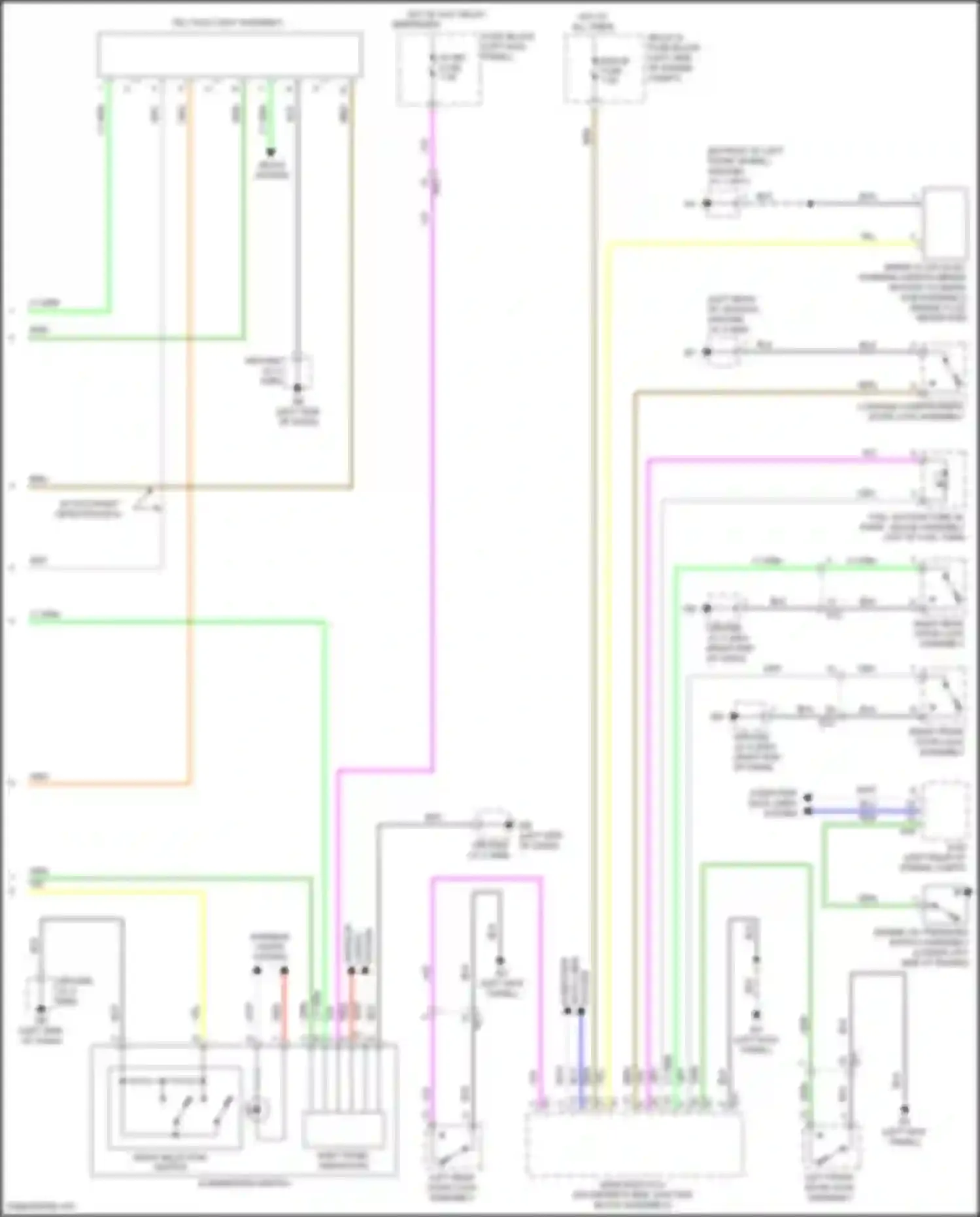 Wiring diagram left rear door lock assembly for Scion iA I (2015-2016) (4 of 6)